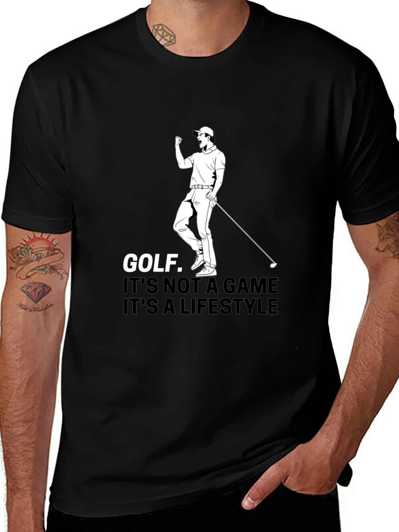 Variant 30 of Golf Lifestyle Tee - Golfer Graphic T-Shirt