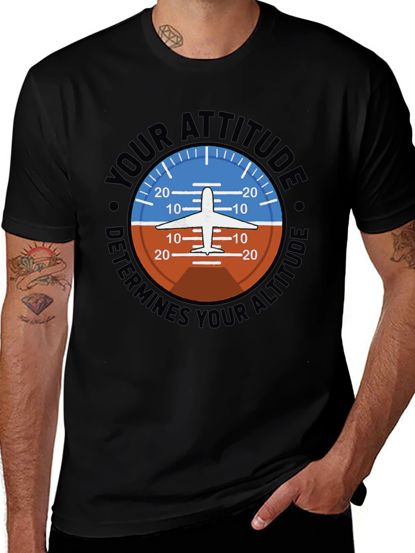 Attitude Determines Altitude Pilot T-Shirt
