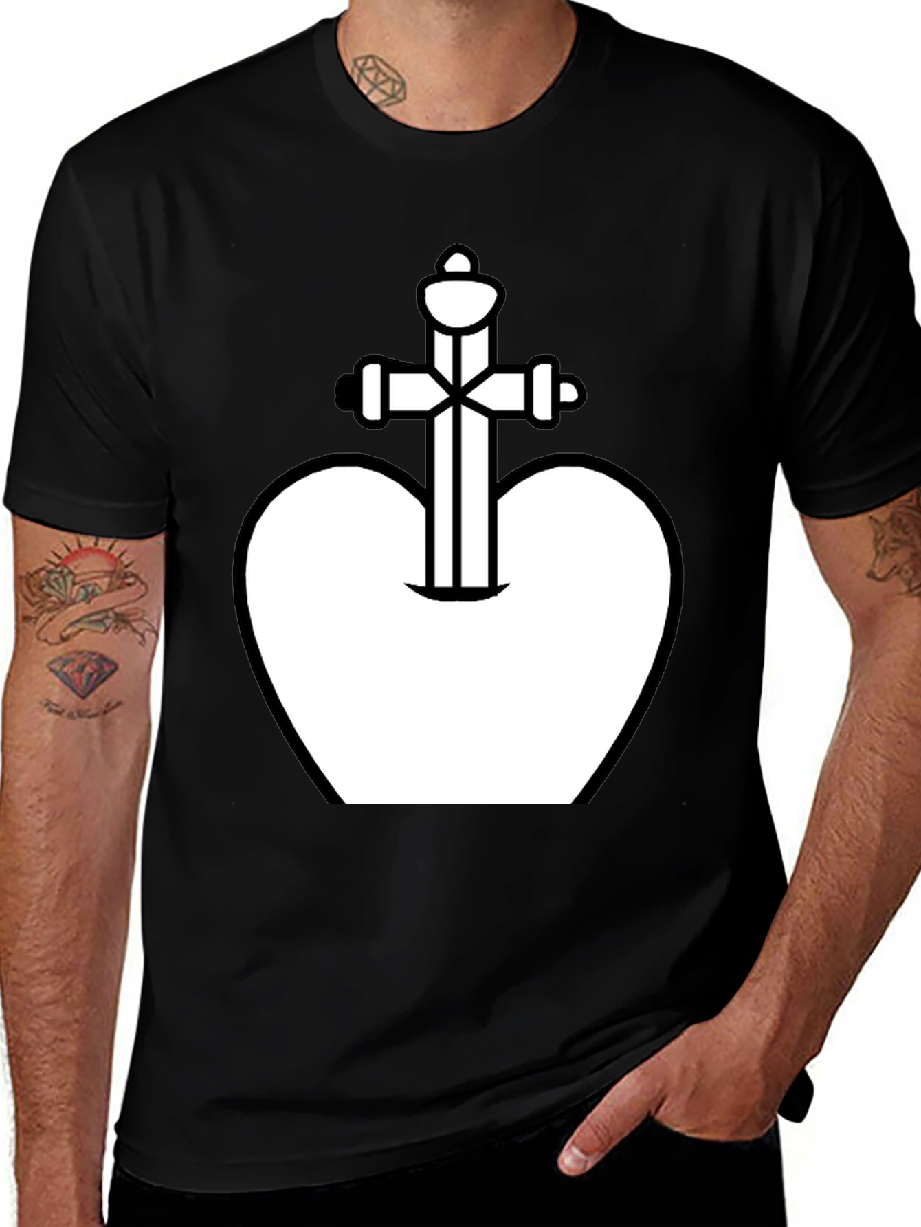 King Chess Piece Graphic Tee - Black