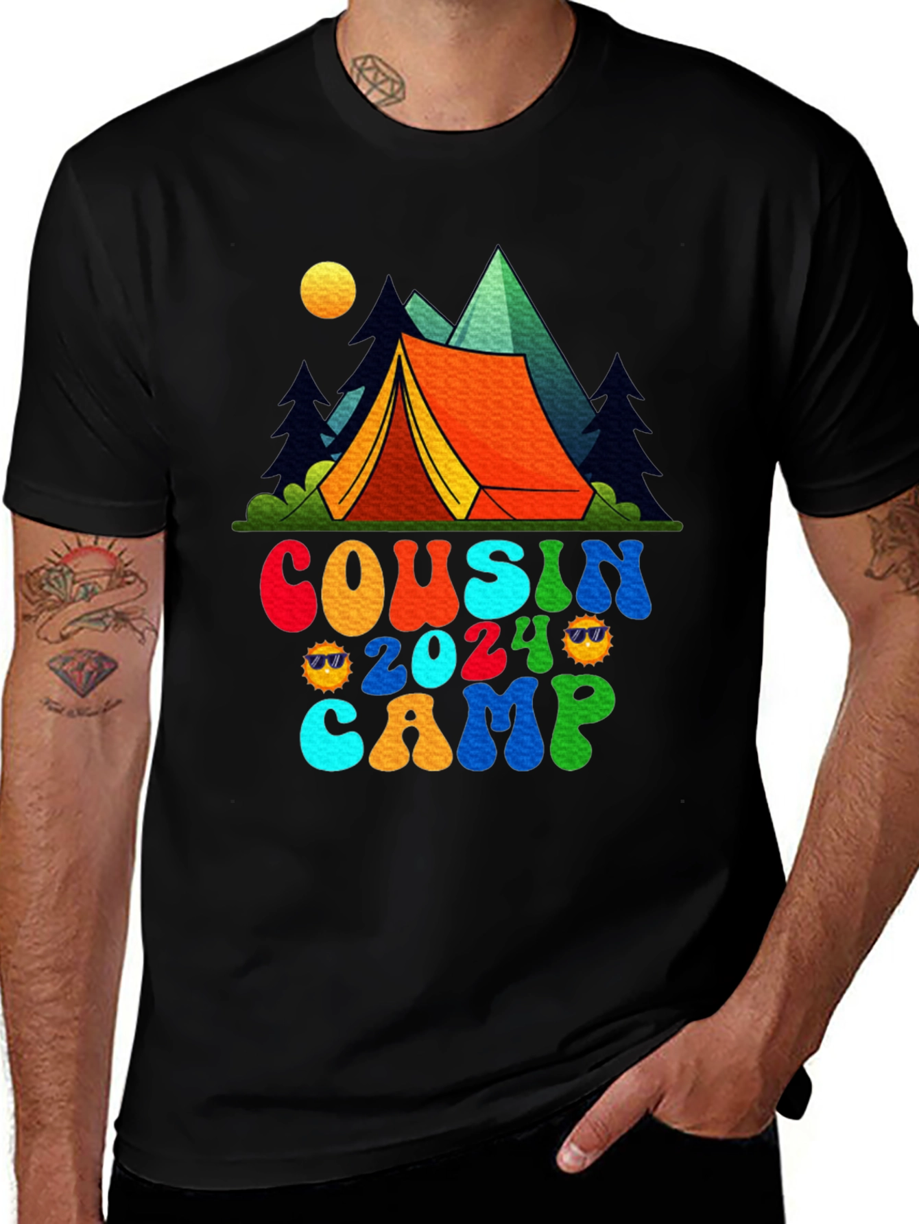 Variant 20 of Cousin Camp 2024 Camping Trip Graphic T-Shirt