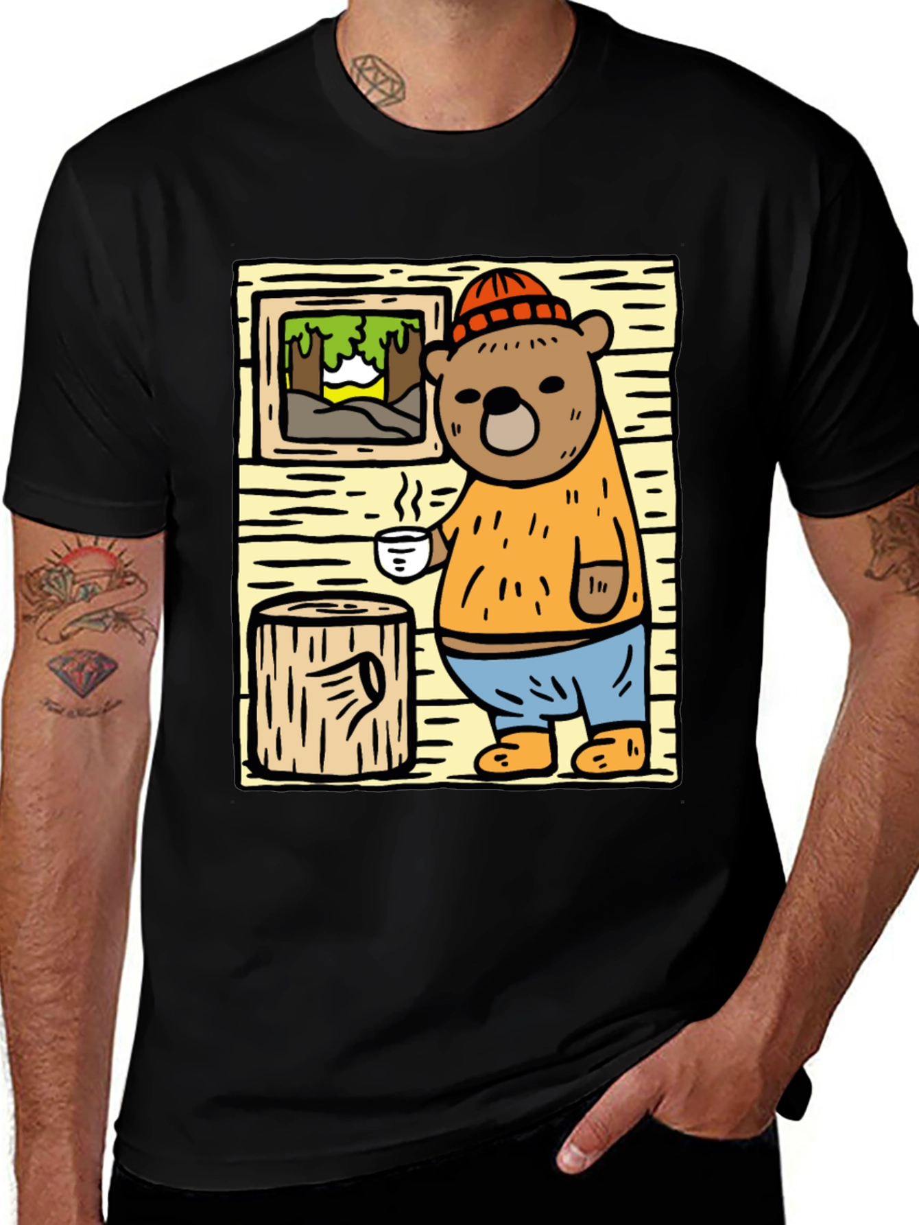Variant 18 of Cozy Cabin Bear T-Shirt