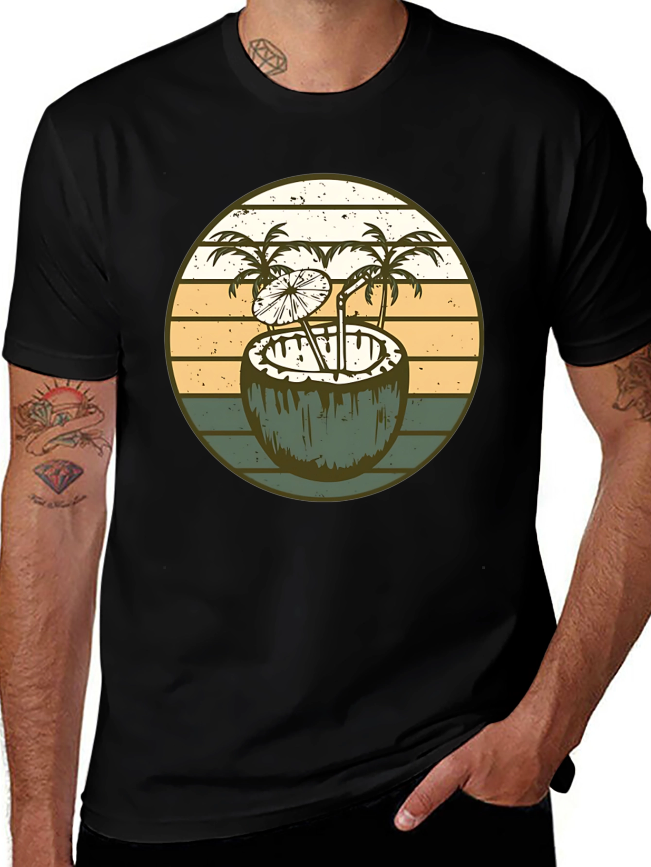 Variant 29 of Retro Coconut Cocktail T-Shirt