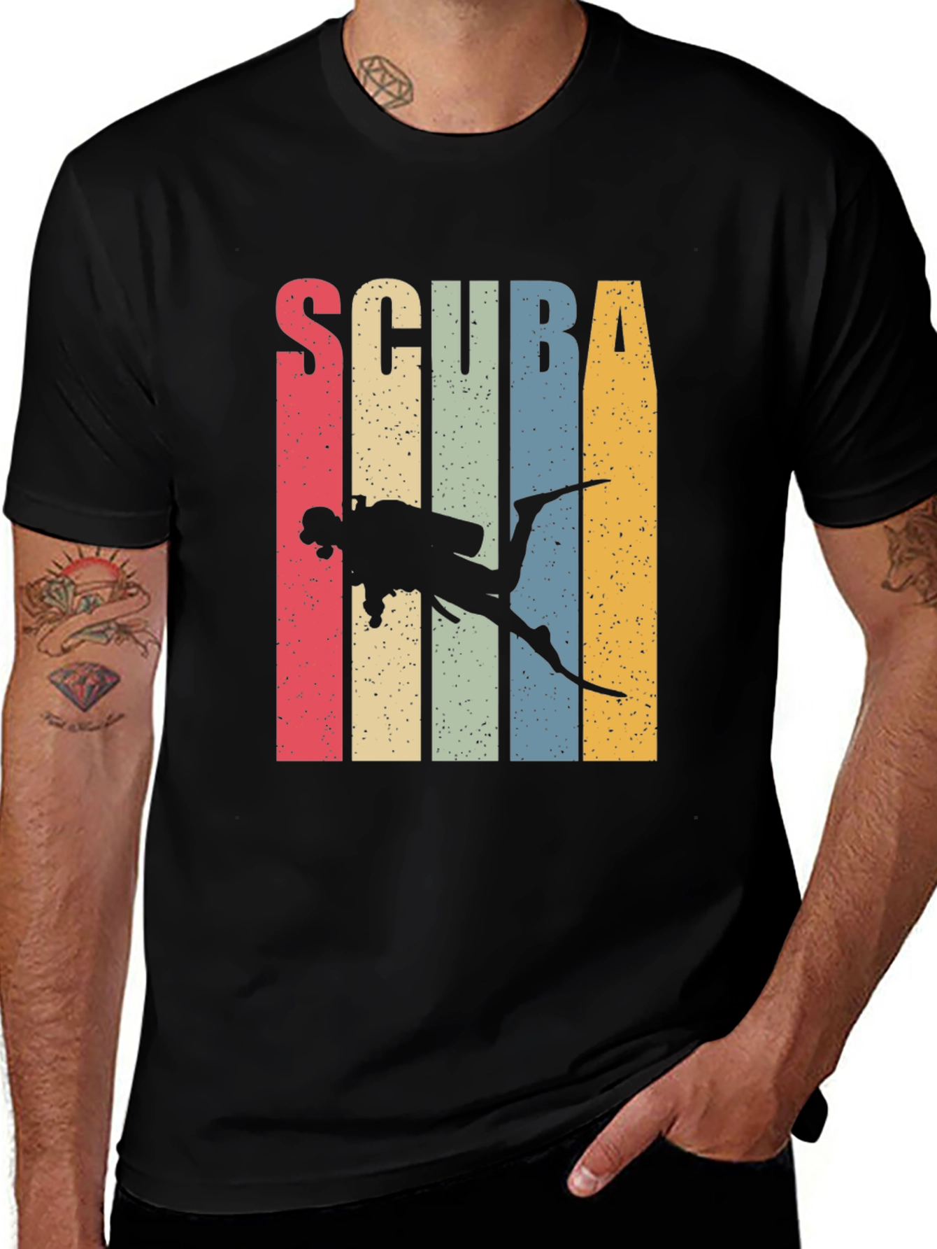 Variant 24 of Scuba Diving Retro T-Shirt
