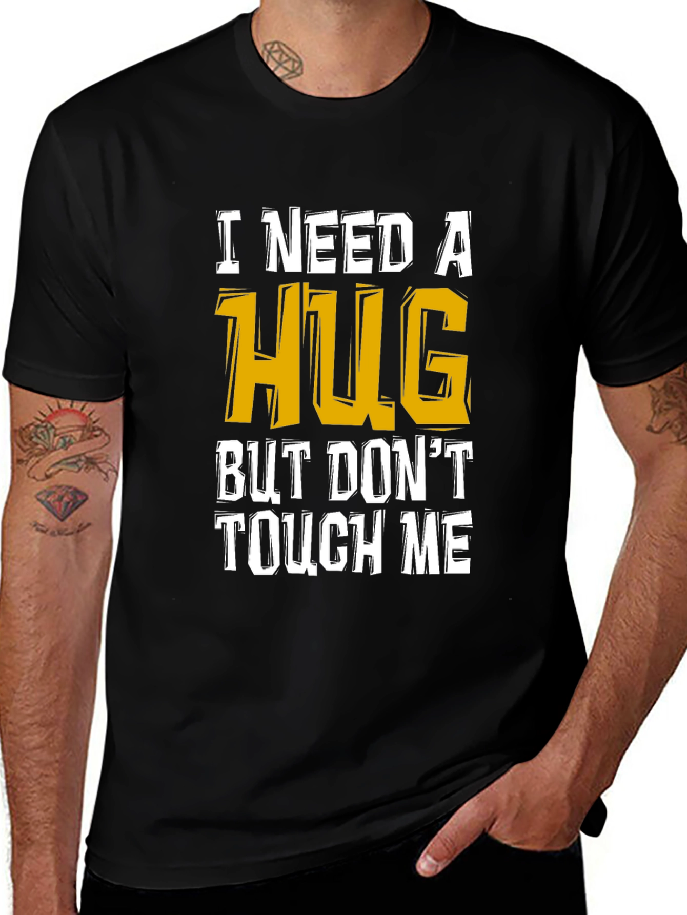 Variant 20 of I Need A Hug Funny Graphic Tee