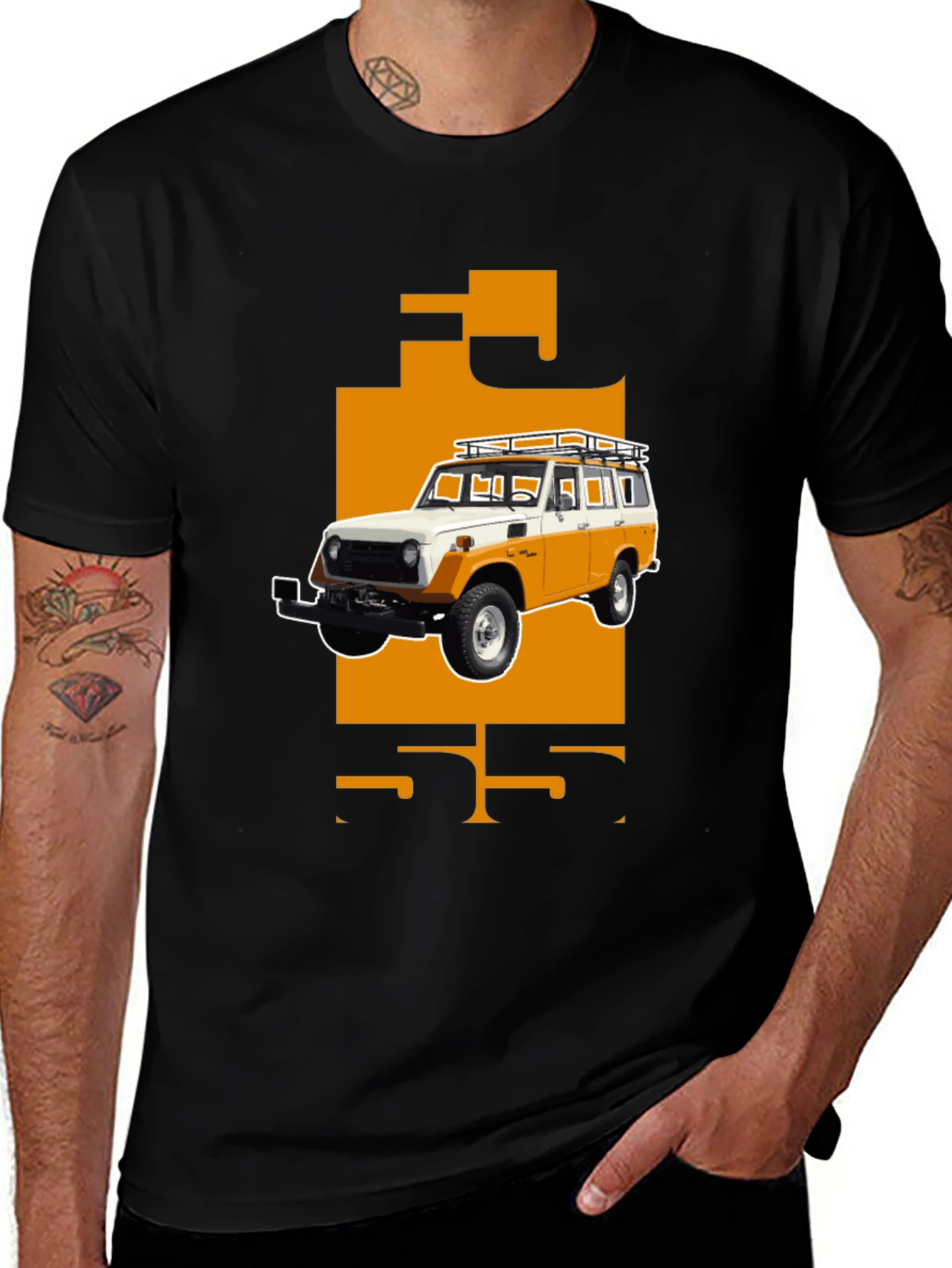 Vintage FJ55 Land Cruiser Graphic Tee - Classic Style