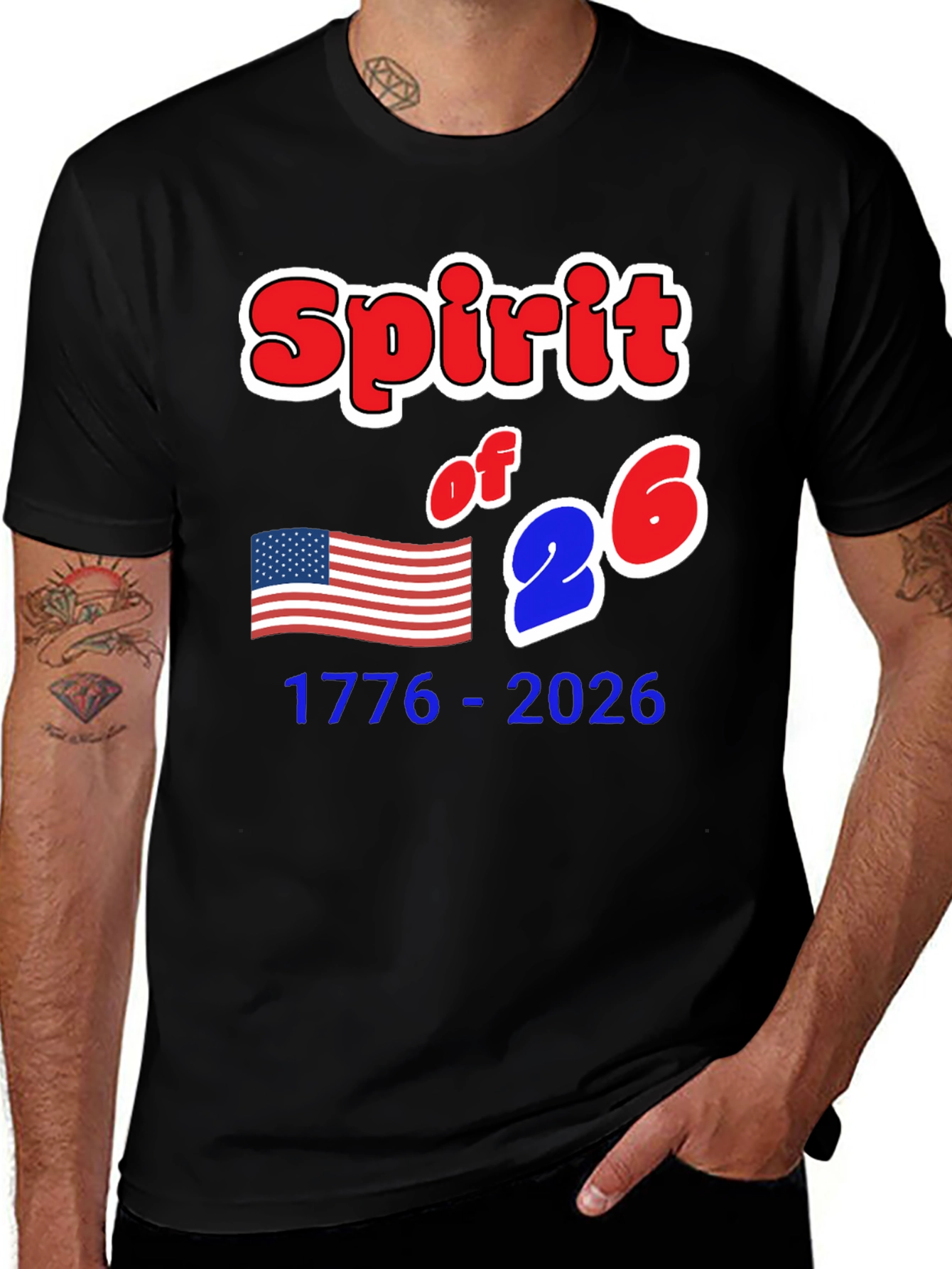 Variant 29 of Spirit of '76 T-Shirt - Patriotic Design