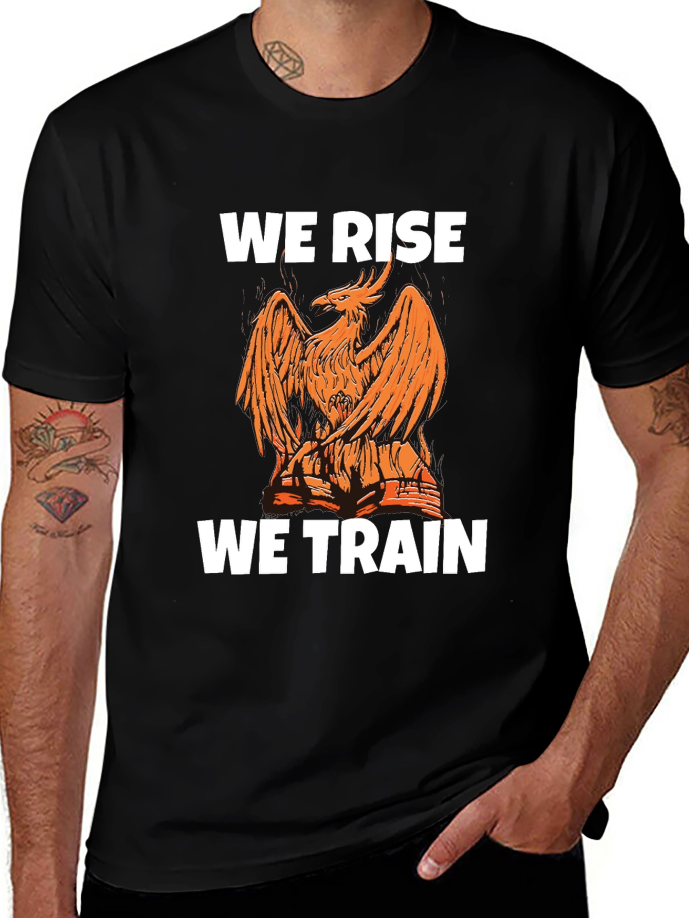 Variant 16 of We Rise, We Train Phoenix Graphic Tee
