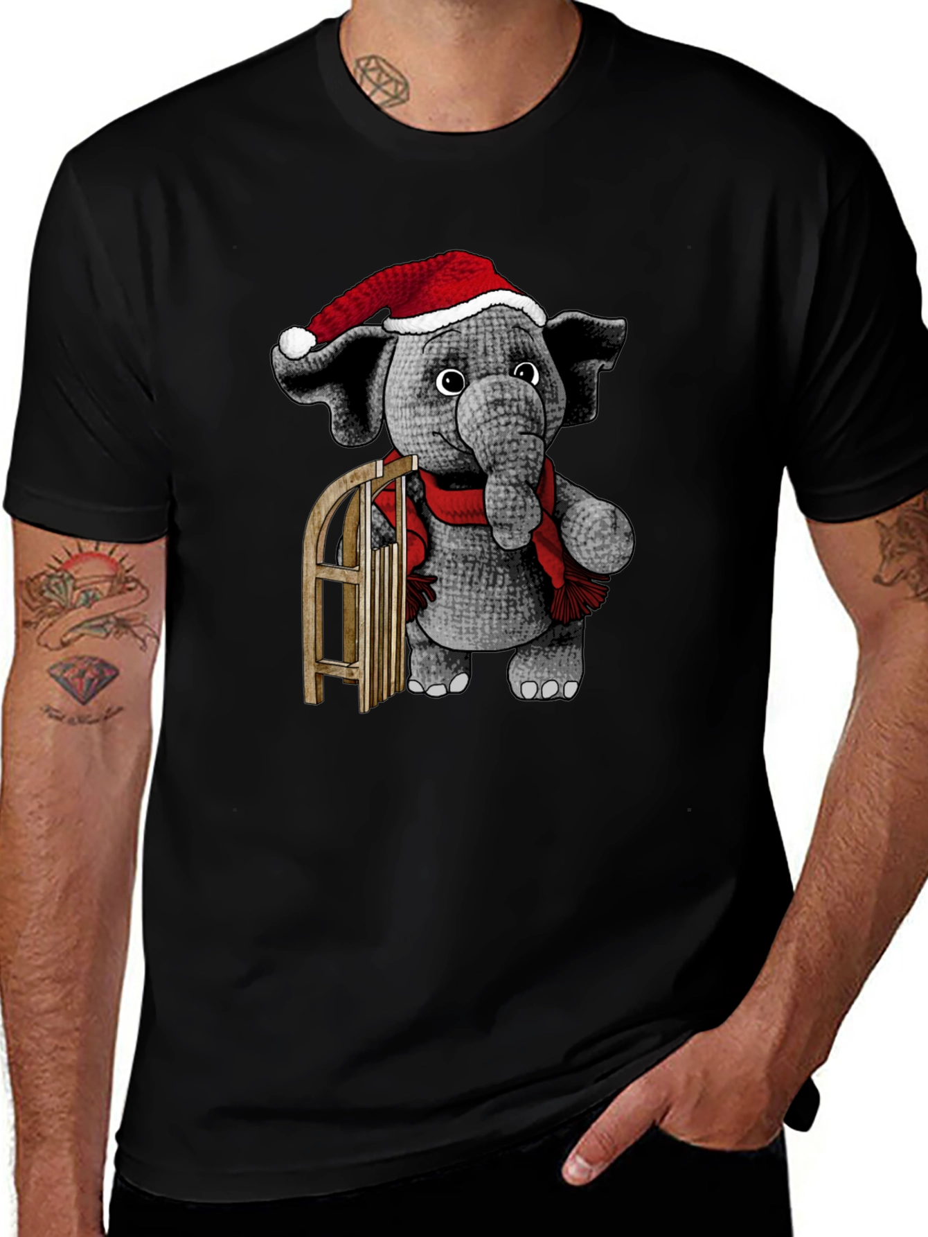 Variant 11 of Festive Elephant T-Shirt