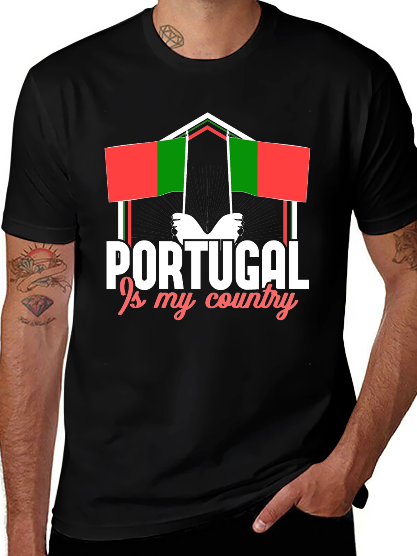 Portugal Pride Graphic T-Shirt - Country Love Tee