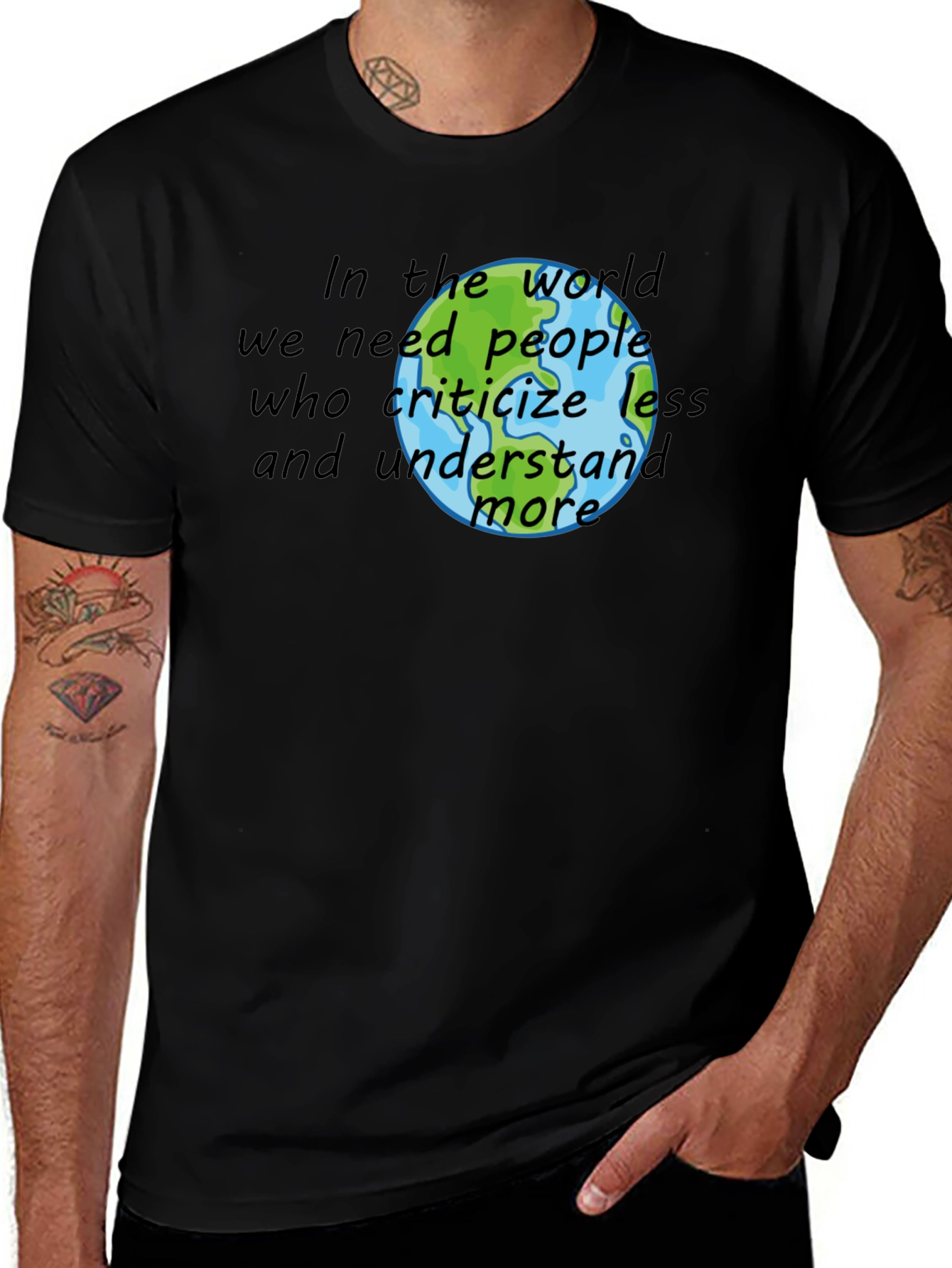 World Peace T-Shirt - Criticize Less, Understand More