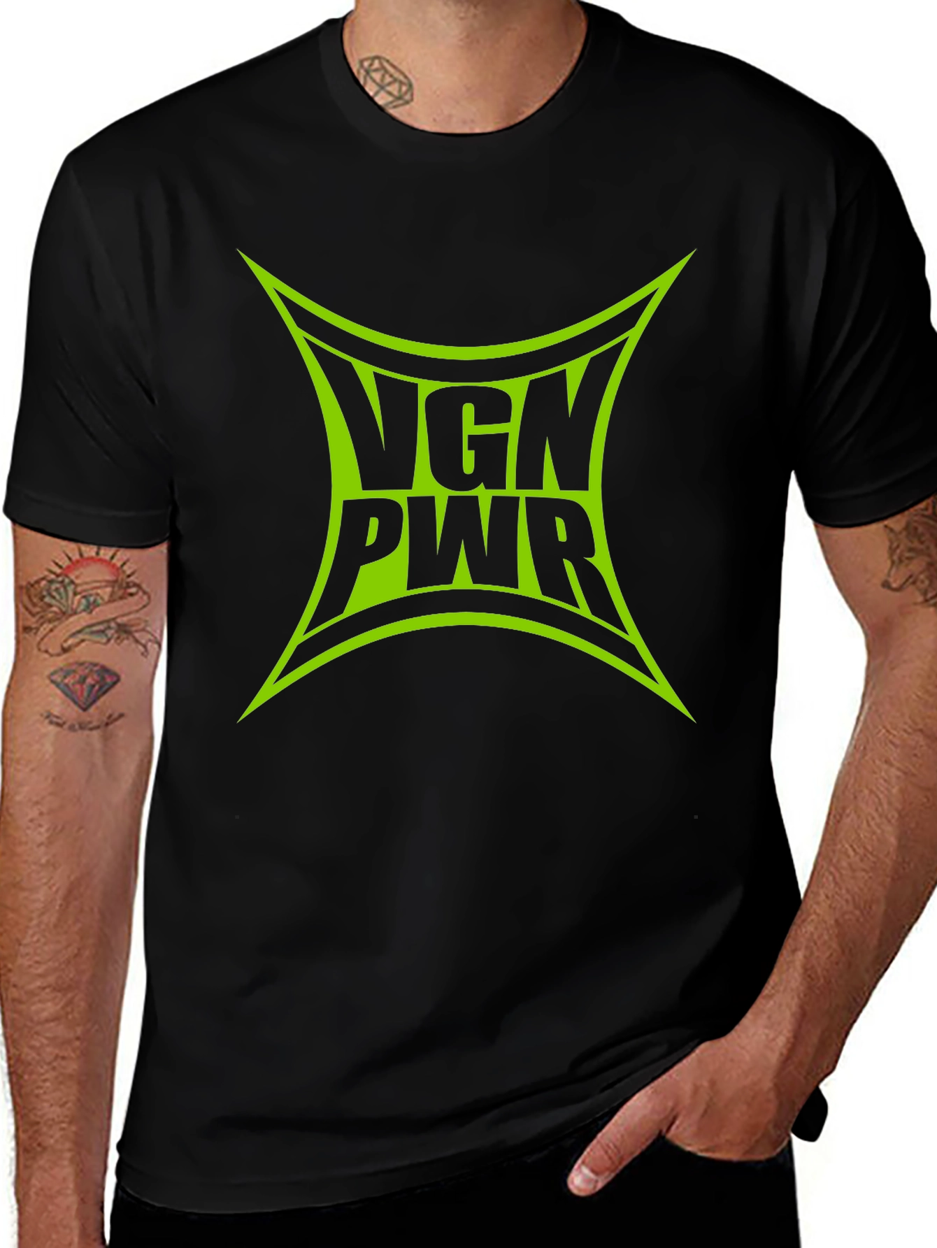 Variant 11 of VGN PWR Graphic Tee - Bold Statement Shirt