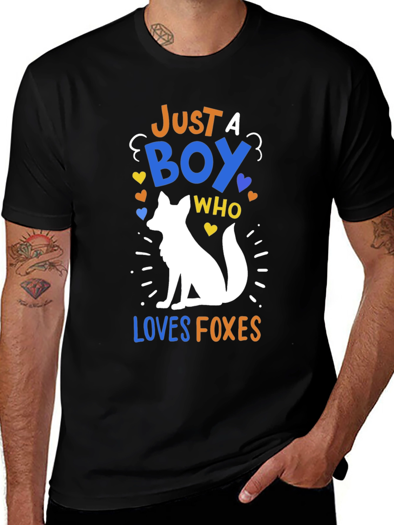 Variant 20 of Boy Loves Foxes Graphic Tee - Trendy Animal Lover T-Shirt