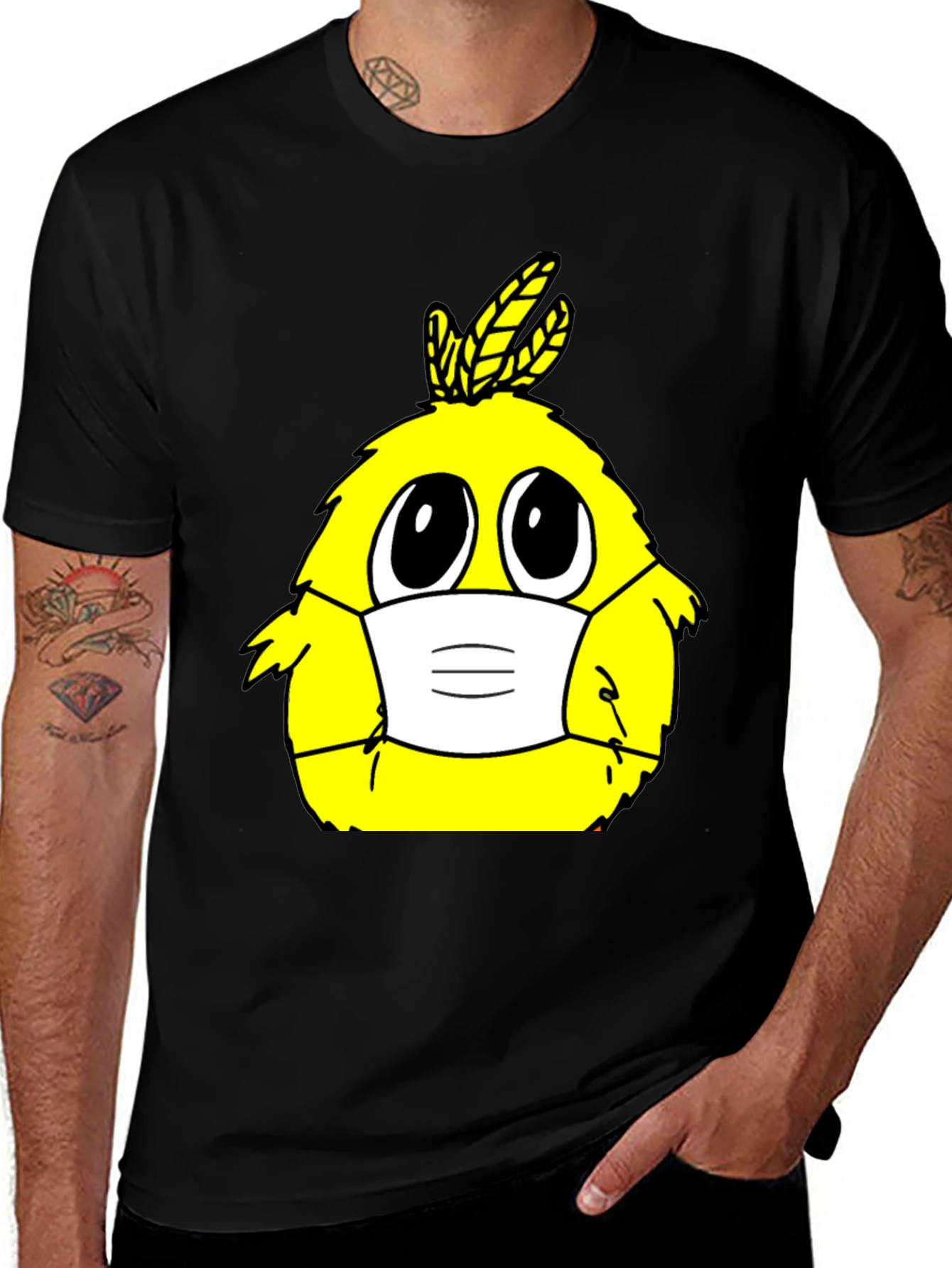 Variant 24 of Yellow Monster Masked Tee
