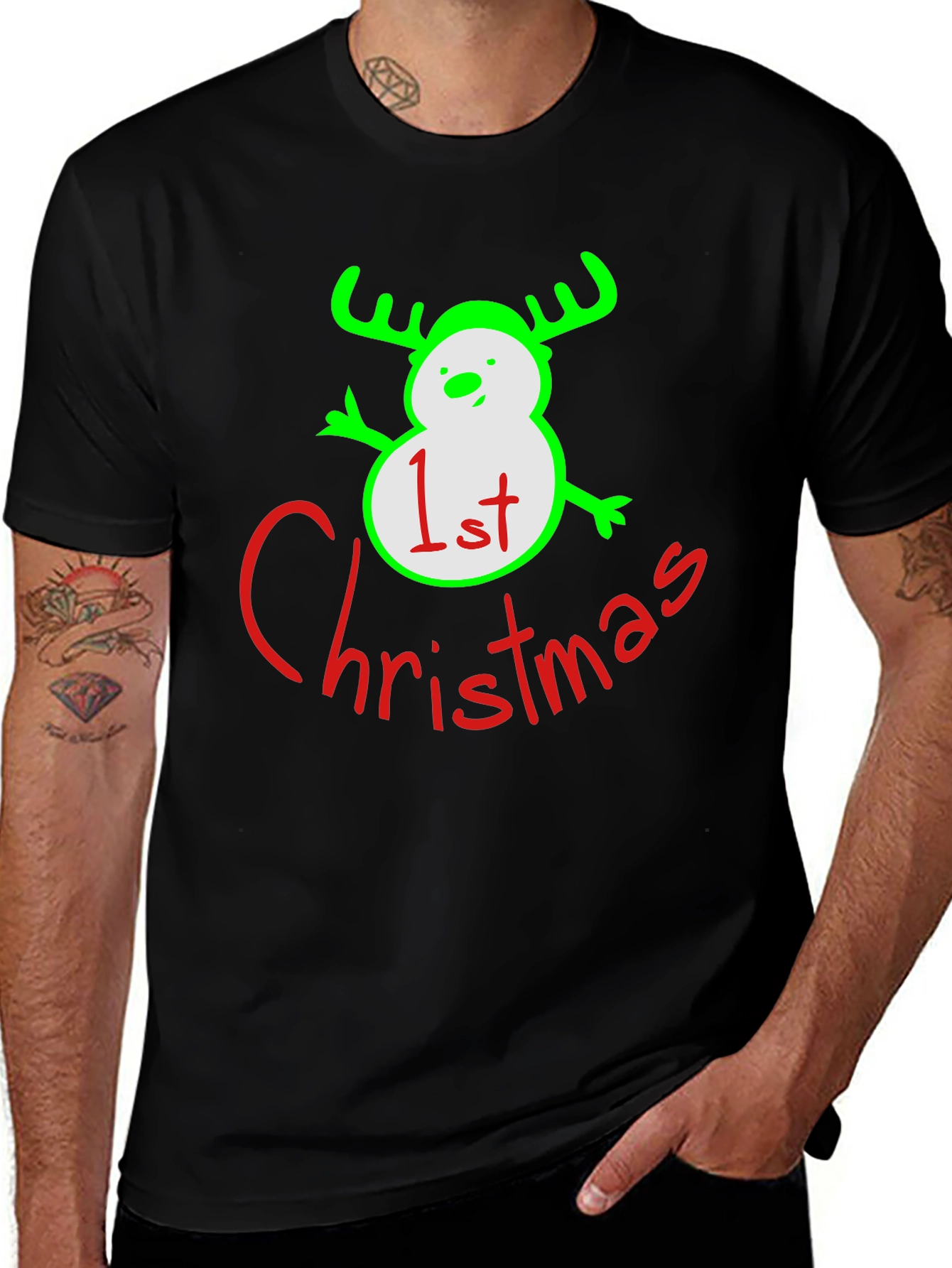 Baby's First Christmas Reindeer T-Shirt