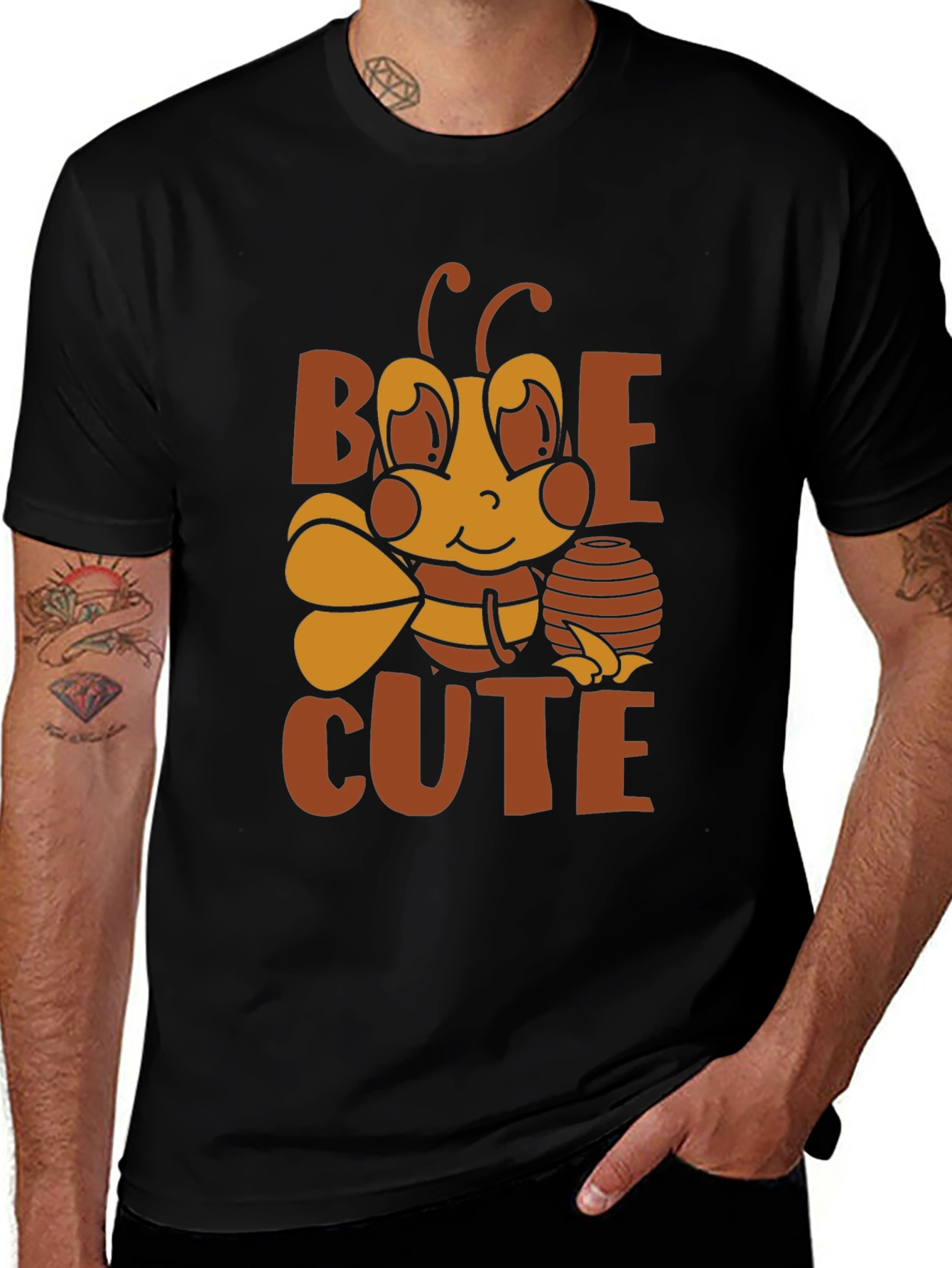 Variant 5 of Bee Cute Graphic T-Shirt - Unisex Short Sleeve Tee