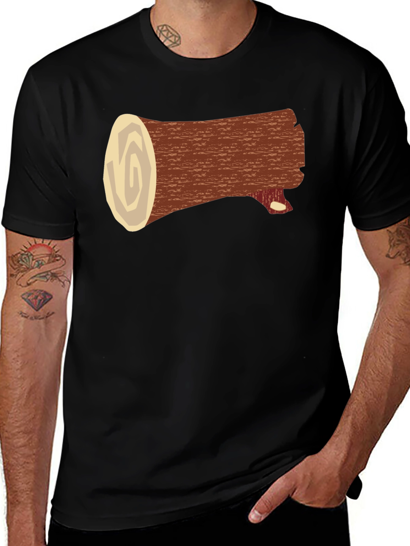 Variant 26 of Log T-Shirt - Lumberjack Novelty Tee