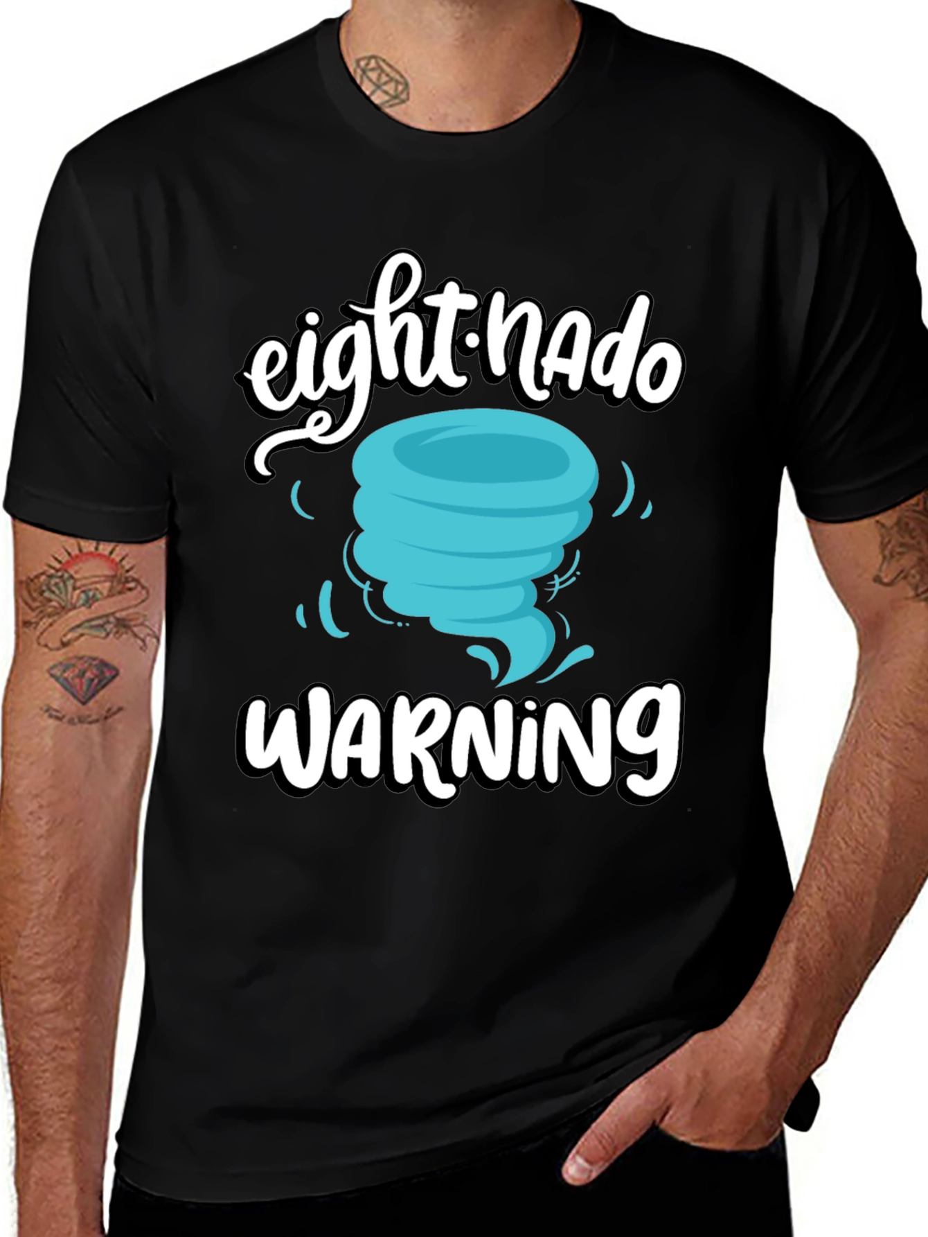Variant 18 of Eightnado Warning Novelty T-Shirt