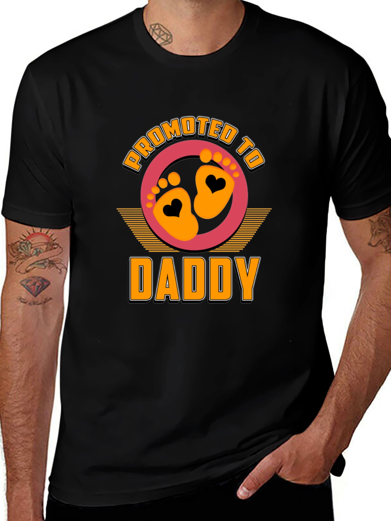 Variant 14 of Promoted To Daddy Black T-Shirt