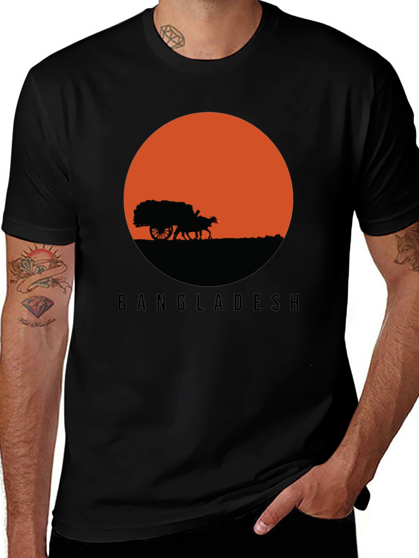 Variant 30 of Bangladesh Sunset Graphic Tee