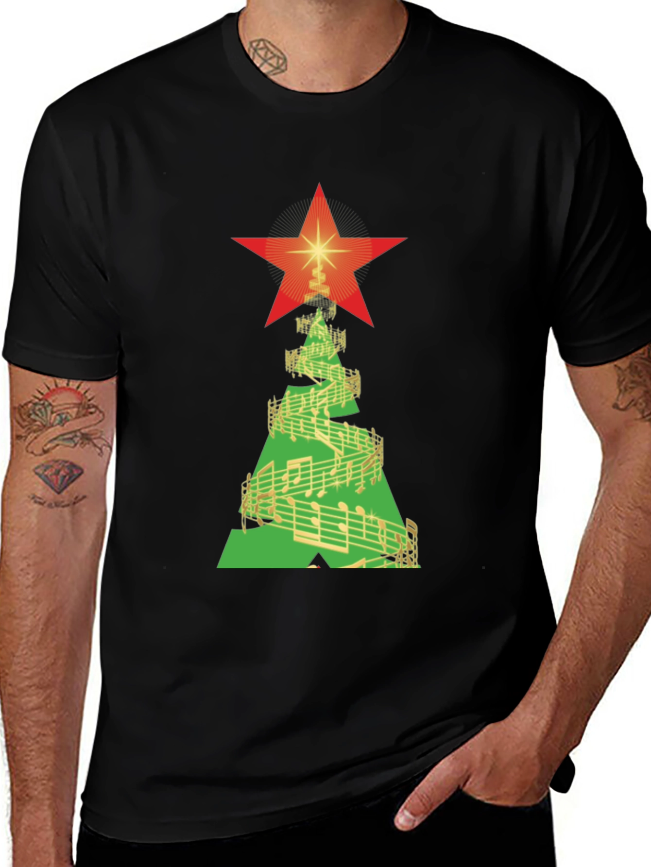 Musical Christmas Tree Graphic Tee