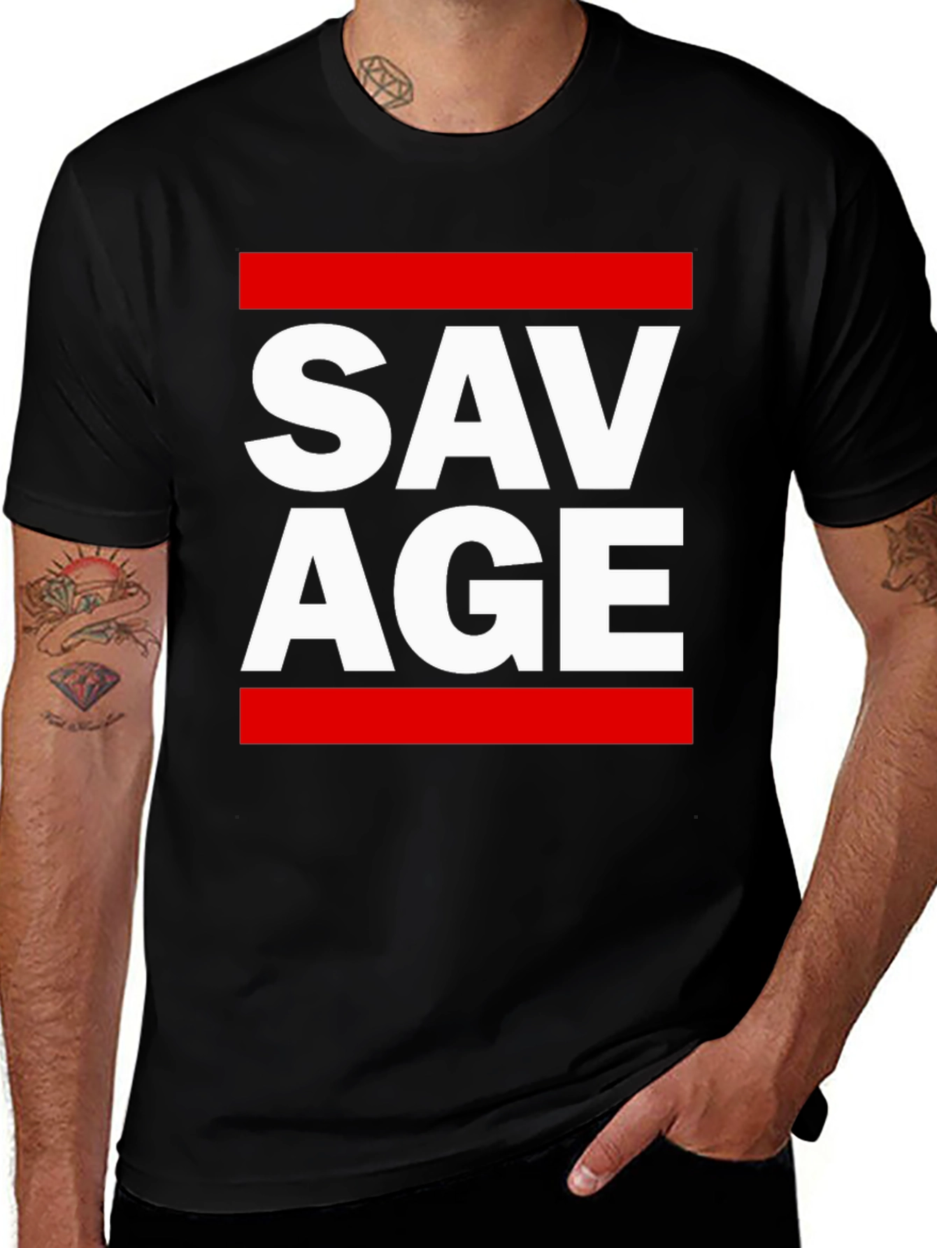 Variant 18 of Savage Age Black Graphic T-Shirt