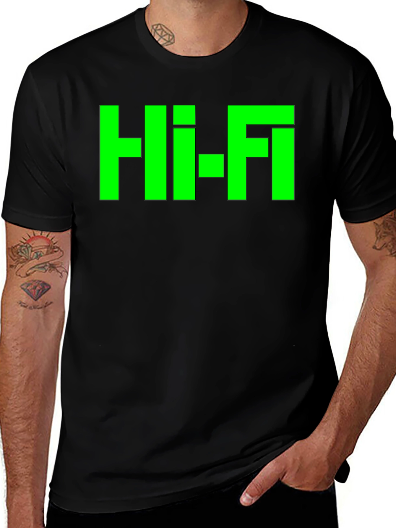 Variant 6 of Hi-Fi Graphic Tee - Retro Style