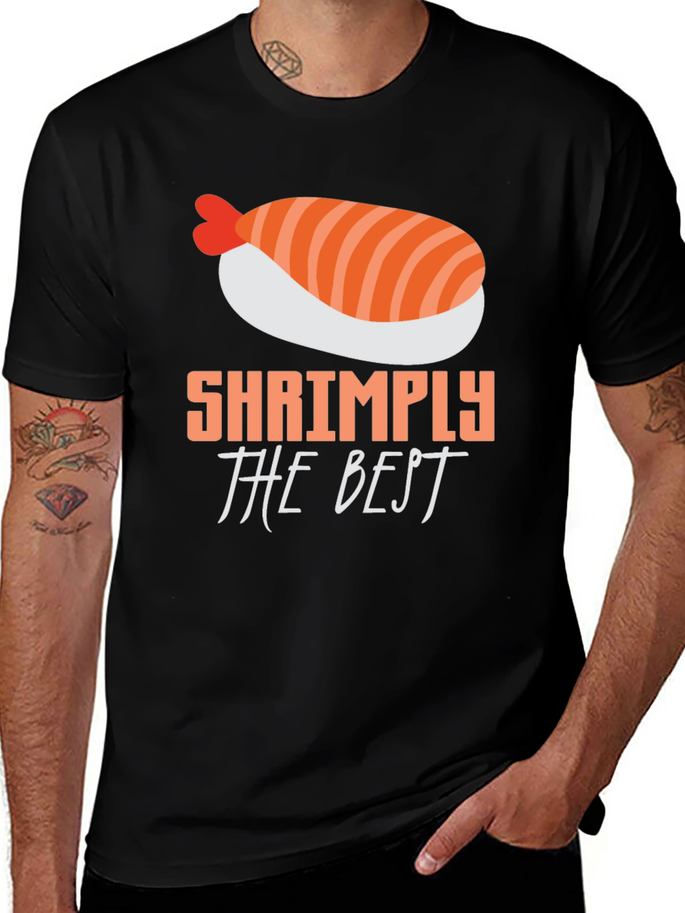Shrimply The Best T-Shirt - Sushi Lover Tee