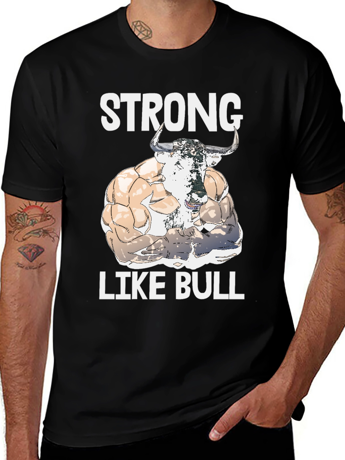 Variant 26 of Strong Like Bull Graphic Tee