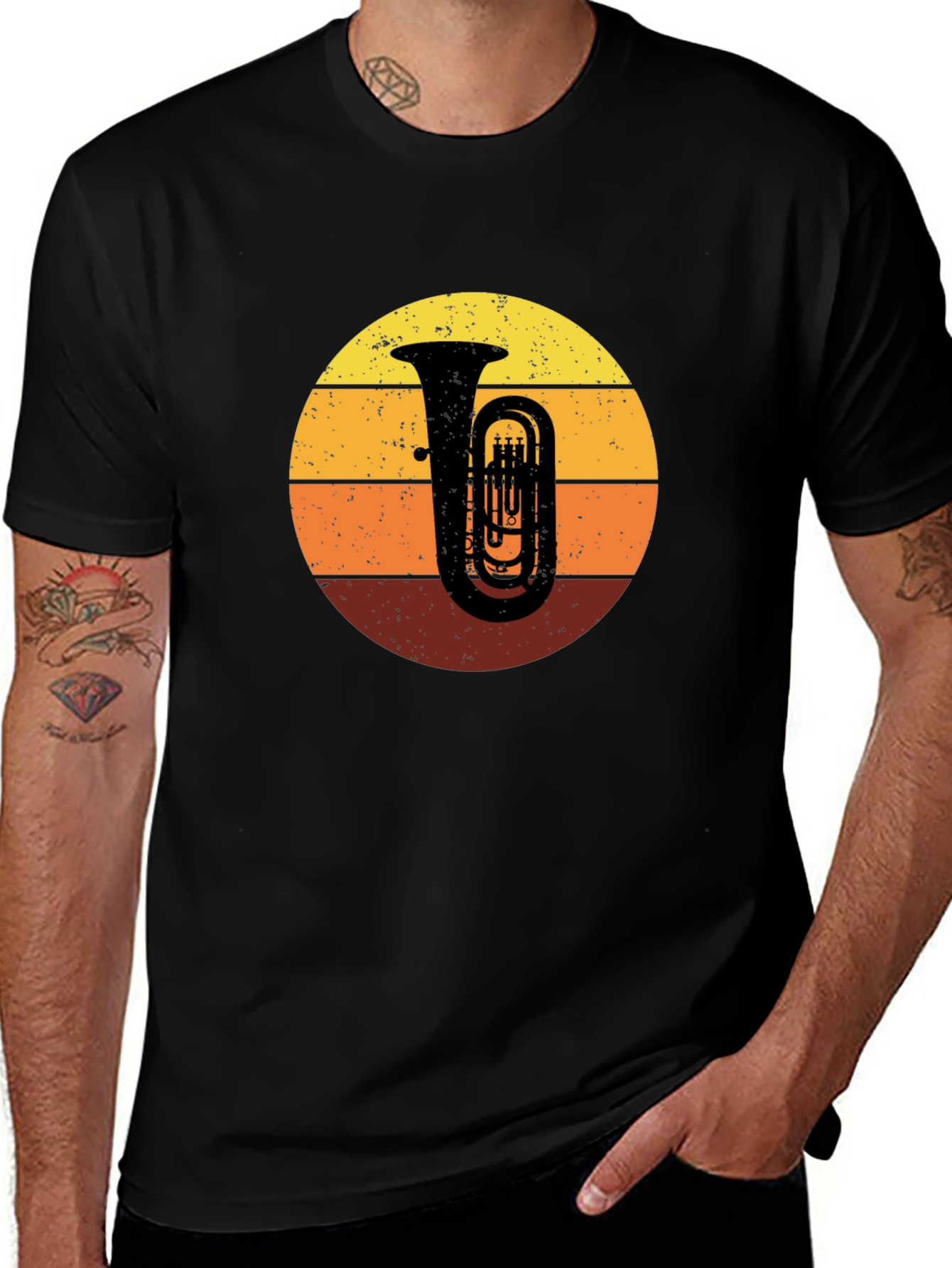 Variant 28 of Retro Tuba Sunset T-Shirt