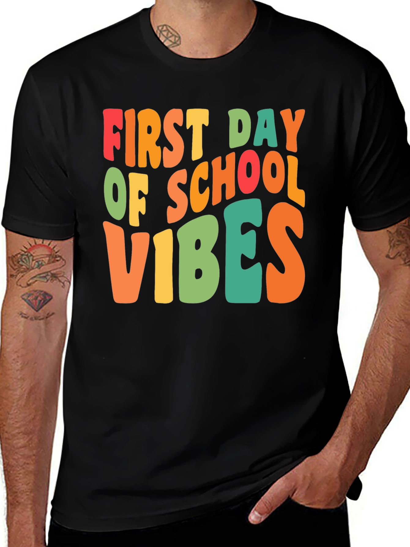 First Day of School Vibes T-Shirt - Retro Design