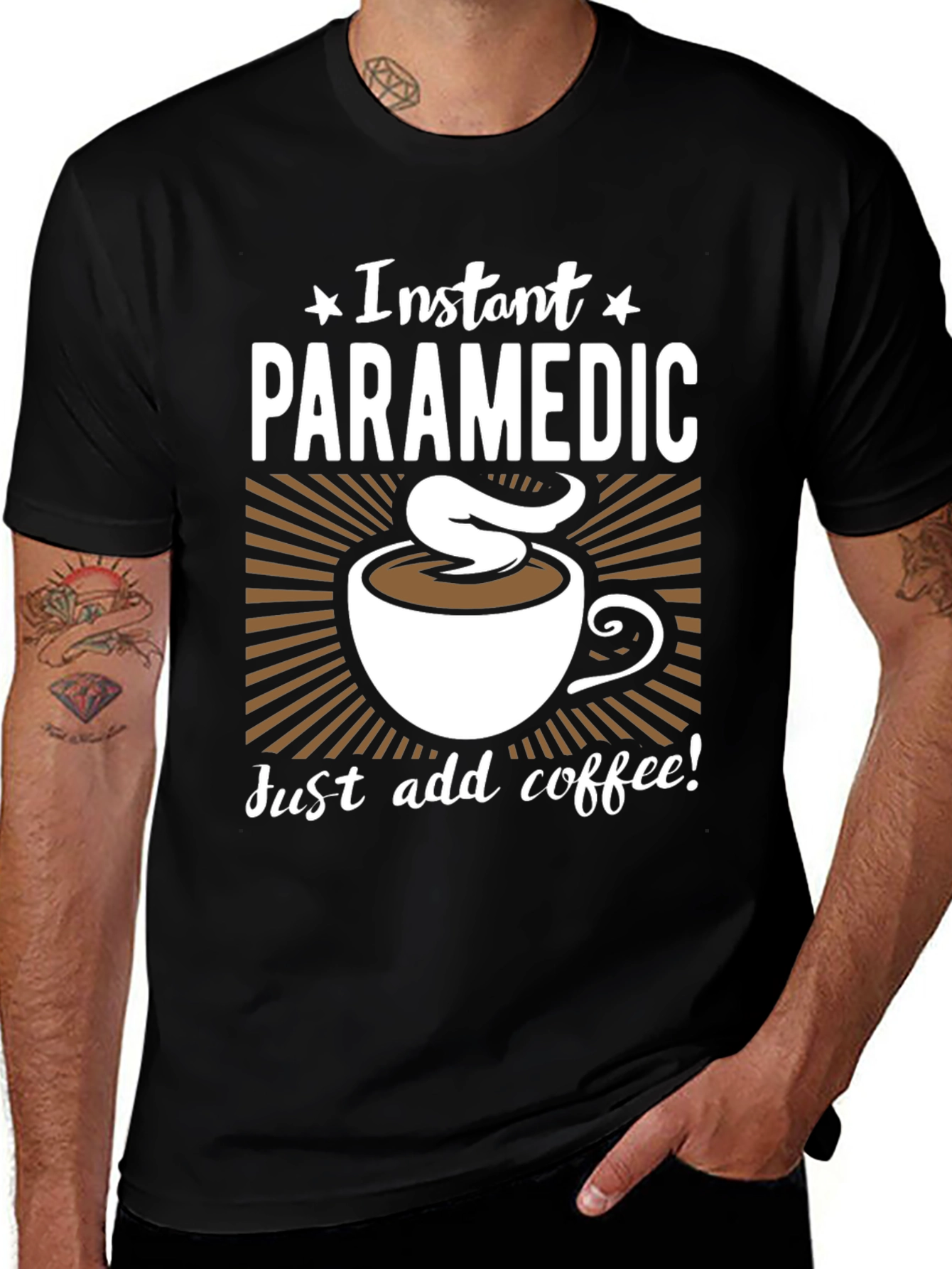Variant 17 of Instant Paramedic Coffee Graphic T-Shirt