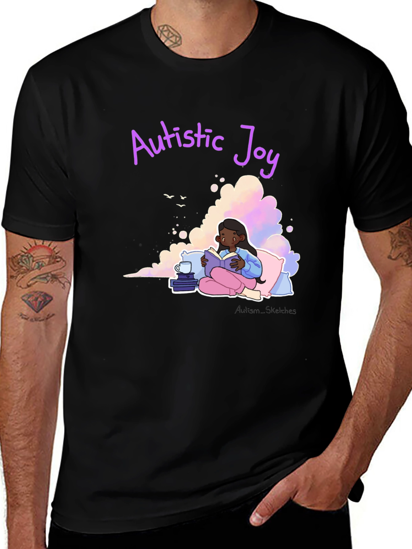 Autistic Joy Black T-Shirt