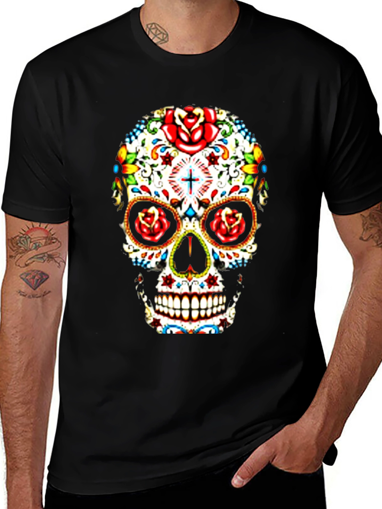 Variant 13 of Sugar Skull Graphic Tee