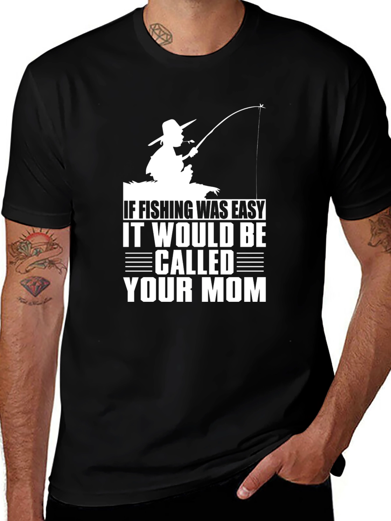 Variant 29 of Fishing Humor Graphic Tee - "Your Mom" Joke T-Shirt