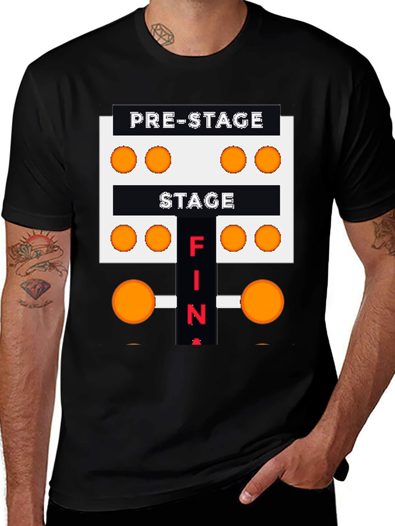Variant 18 of Drag Racing Christmas Tree T-Shirt
