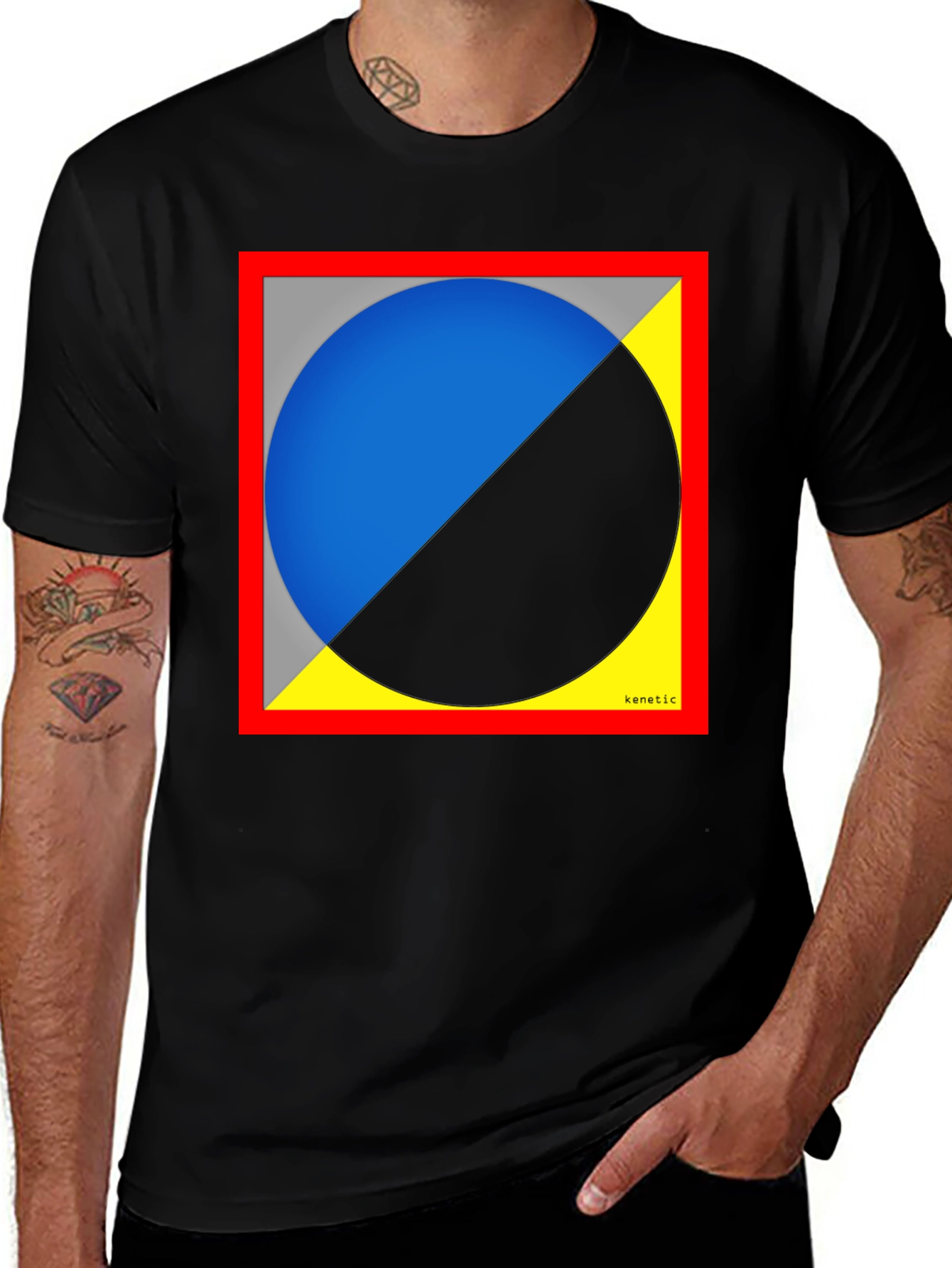 Abstract Geometric Art T-Shirt - Modern Design