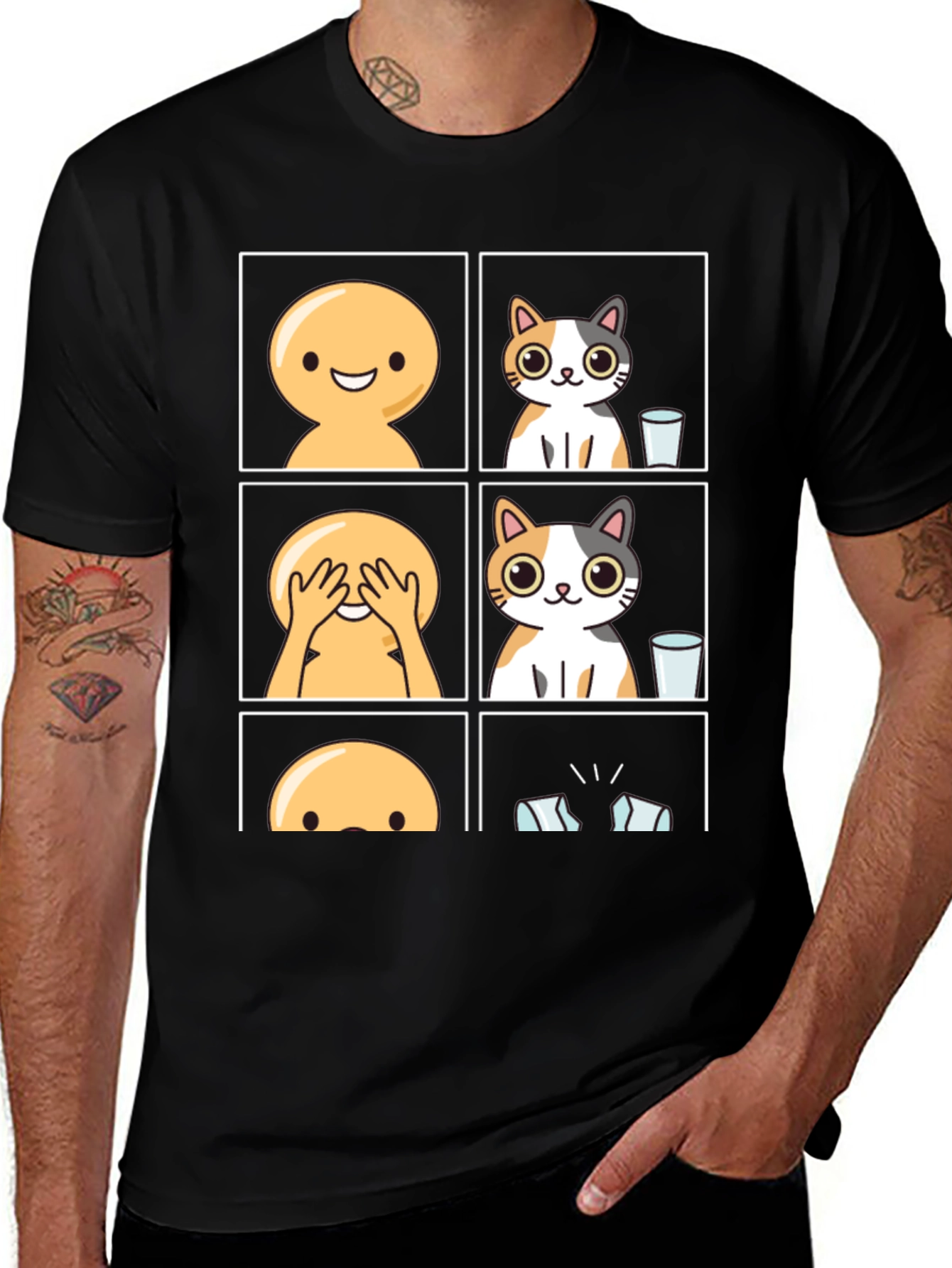 Variant 28 of Peekaboo Cat T-Shirt