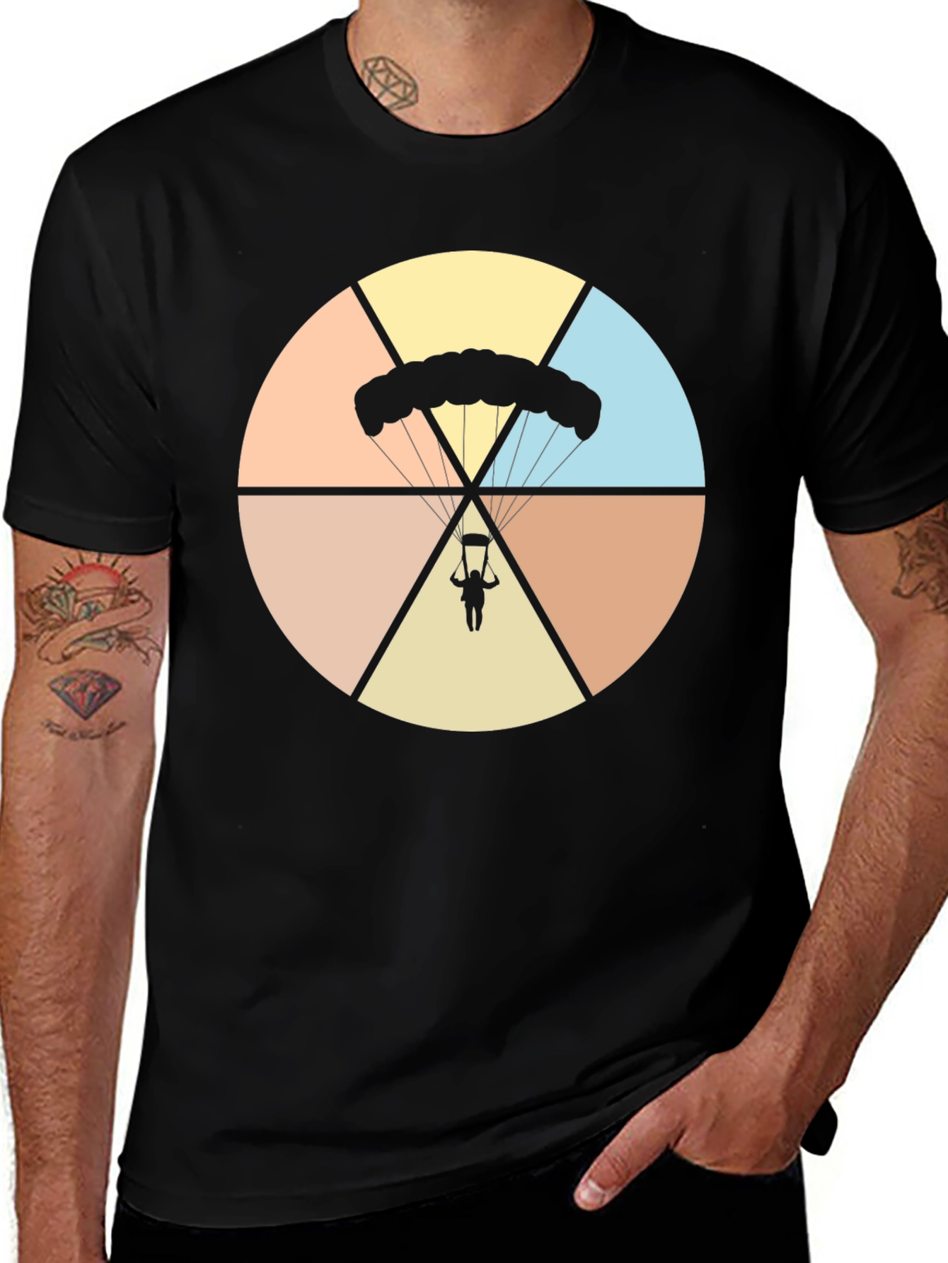 Variant 11 of Parachute Graphic Tee - Skydiving T-Shirt