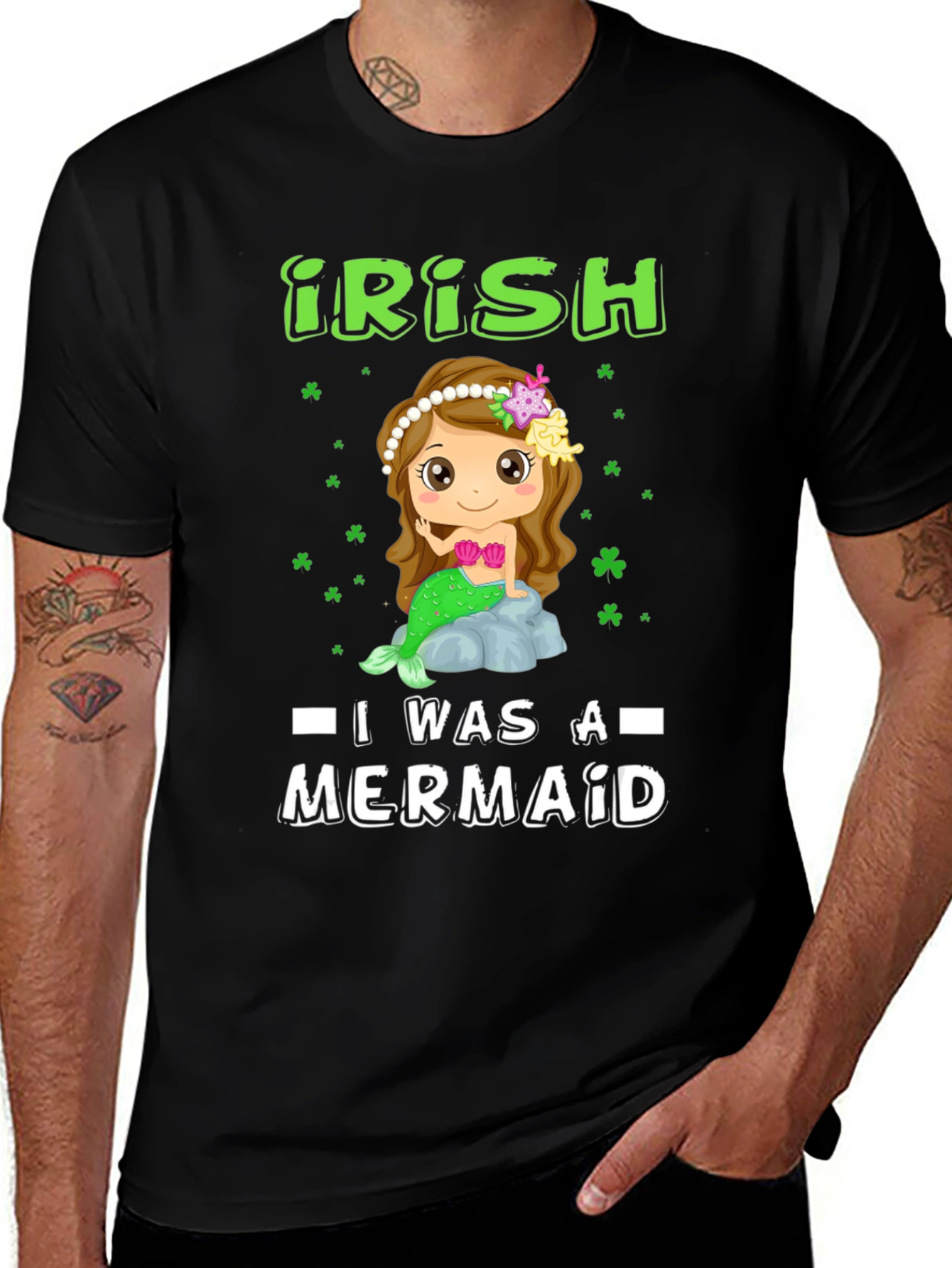 Variant 19 of Irish Mermaid Graphic T-Shirt