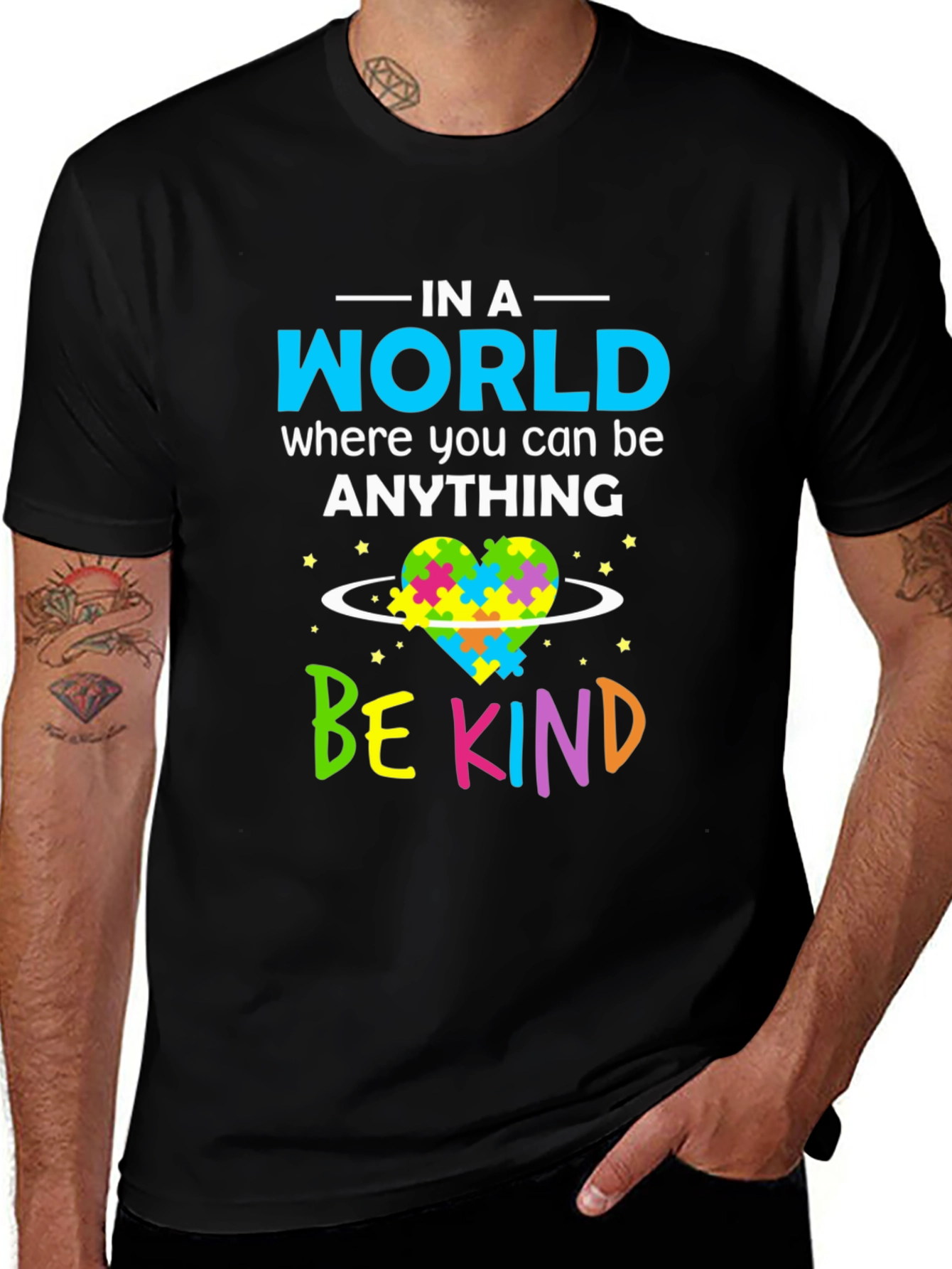 Variant 25 of Be Kind Autism Awareness T-Shirt