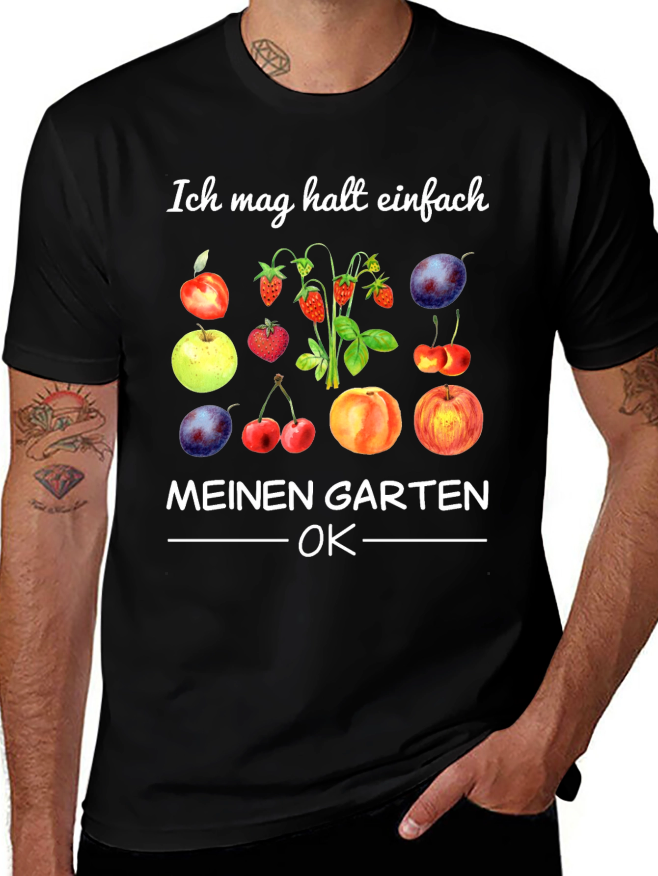Variant 22 of Fruit Garden T-Shirt - German Text