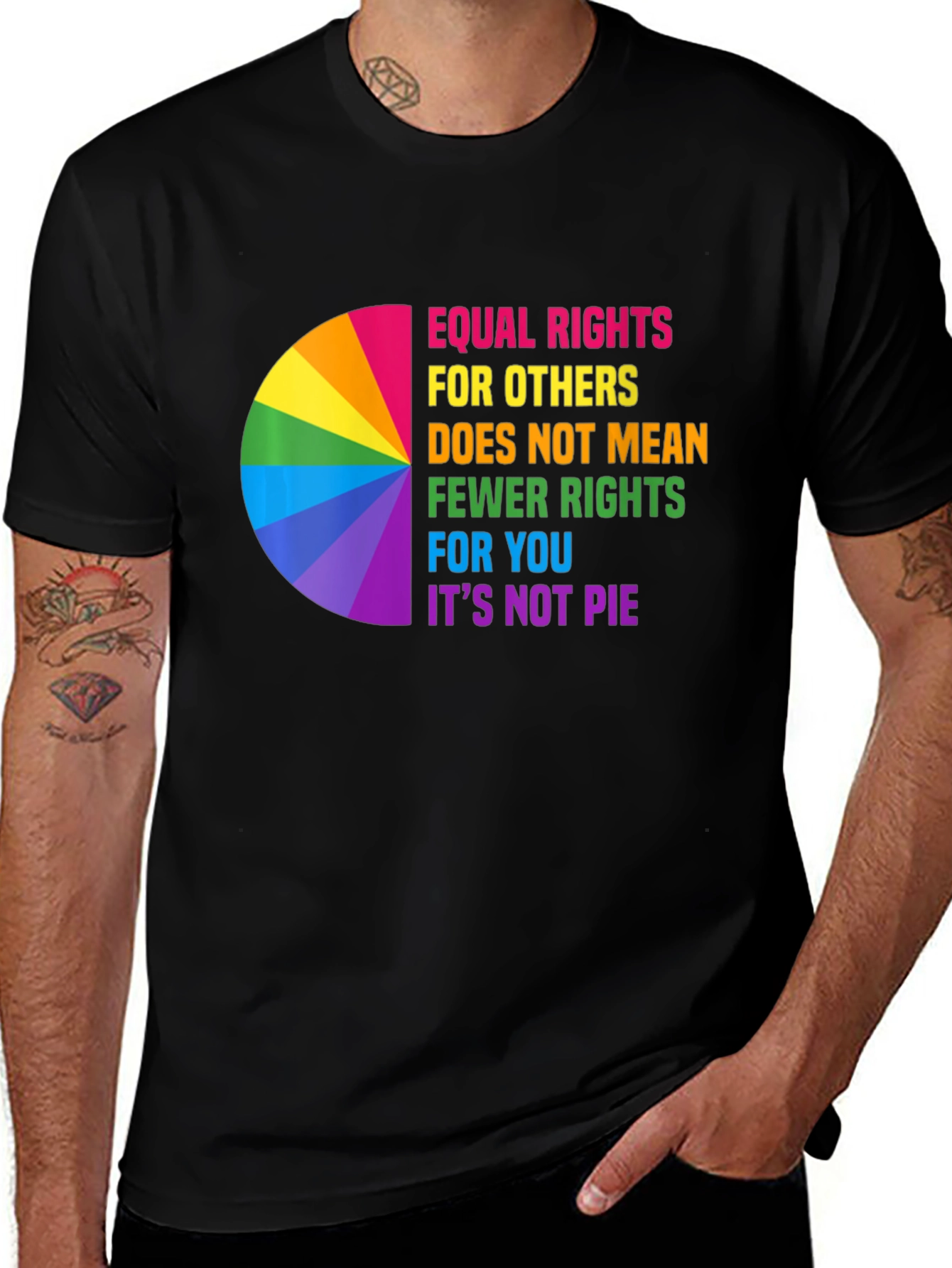 Variant 16 of Equality Pride T-Shirt - It's Not Pie!