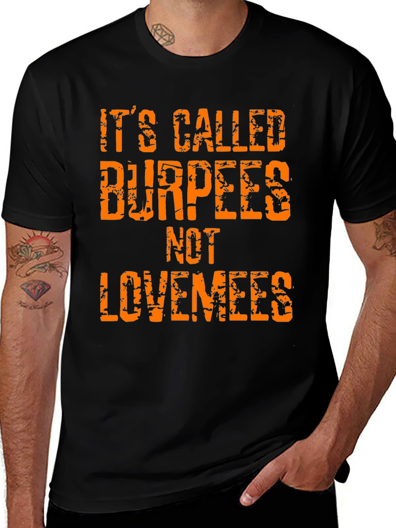 Variant 18 of Burpees Not Lovemees T-Shirt - Gym Workout Tee