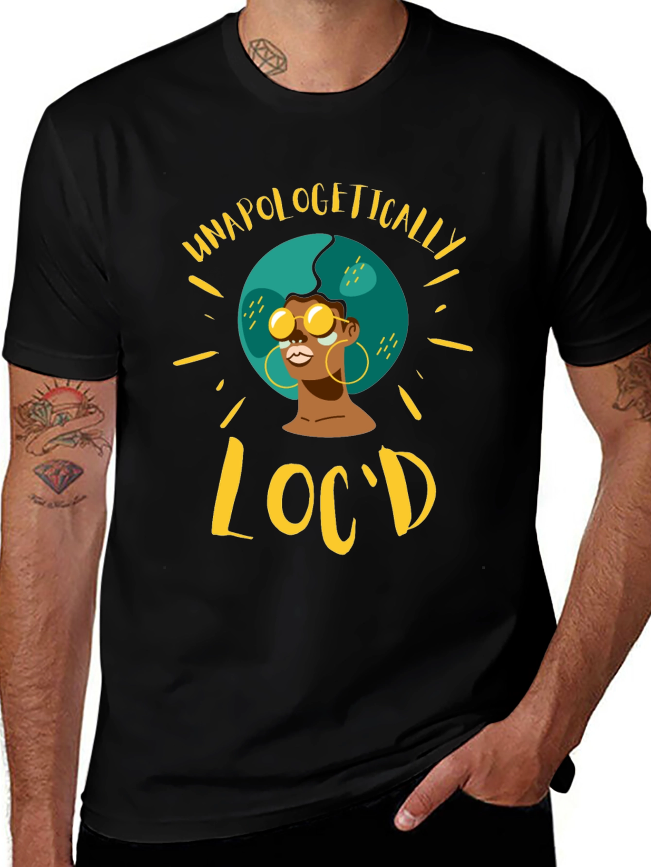 Unapologetically Loc'd Graphic T-Shirt - Black