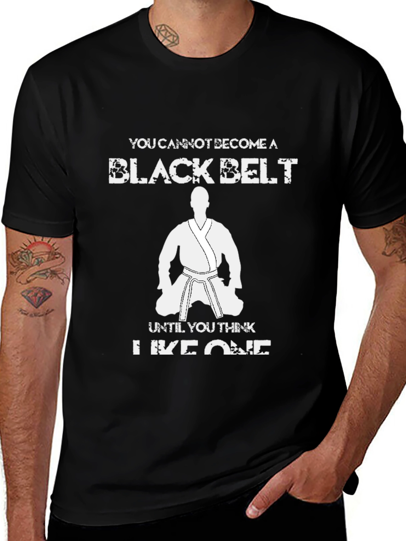 Variant 23 of Karate Black Belt Mindset Graphic T-Shirt
