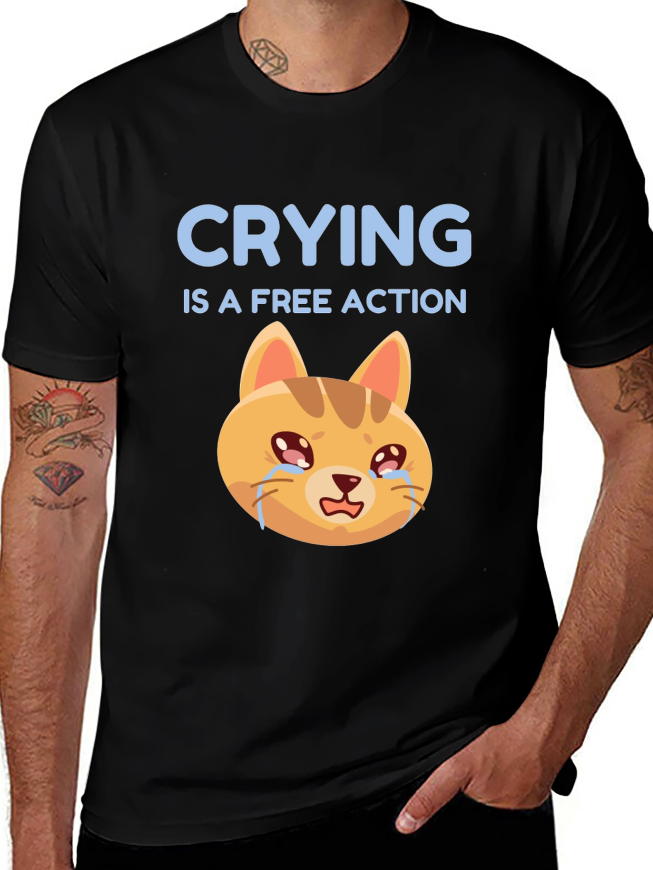 Variant 25 of Crying is a Free Action T-Shirt