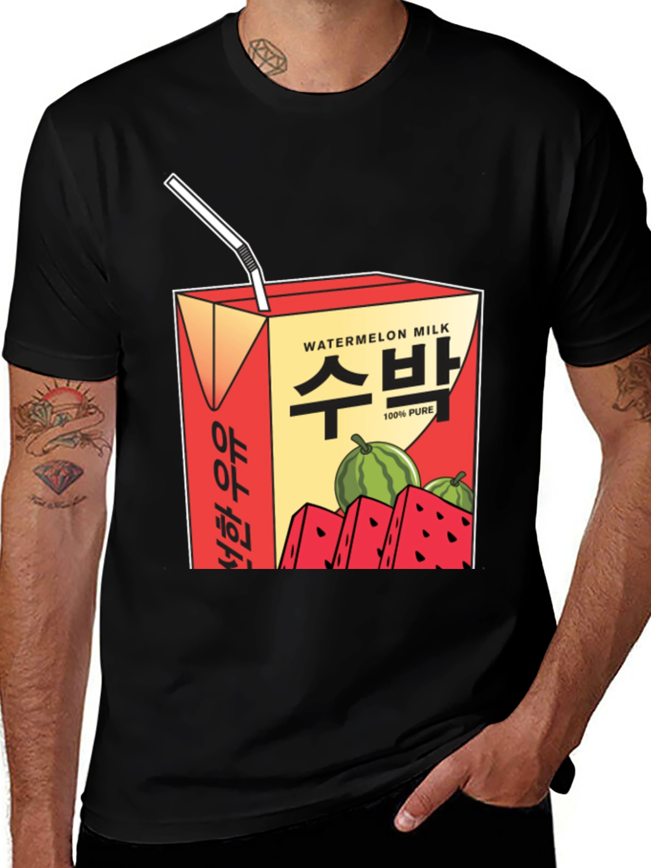 Variant 16 of Watermelon Milk T-Shirt - Korean Inspired Graphic Tee