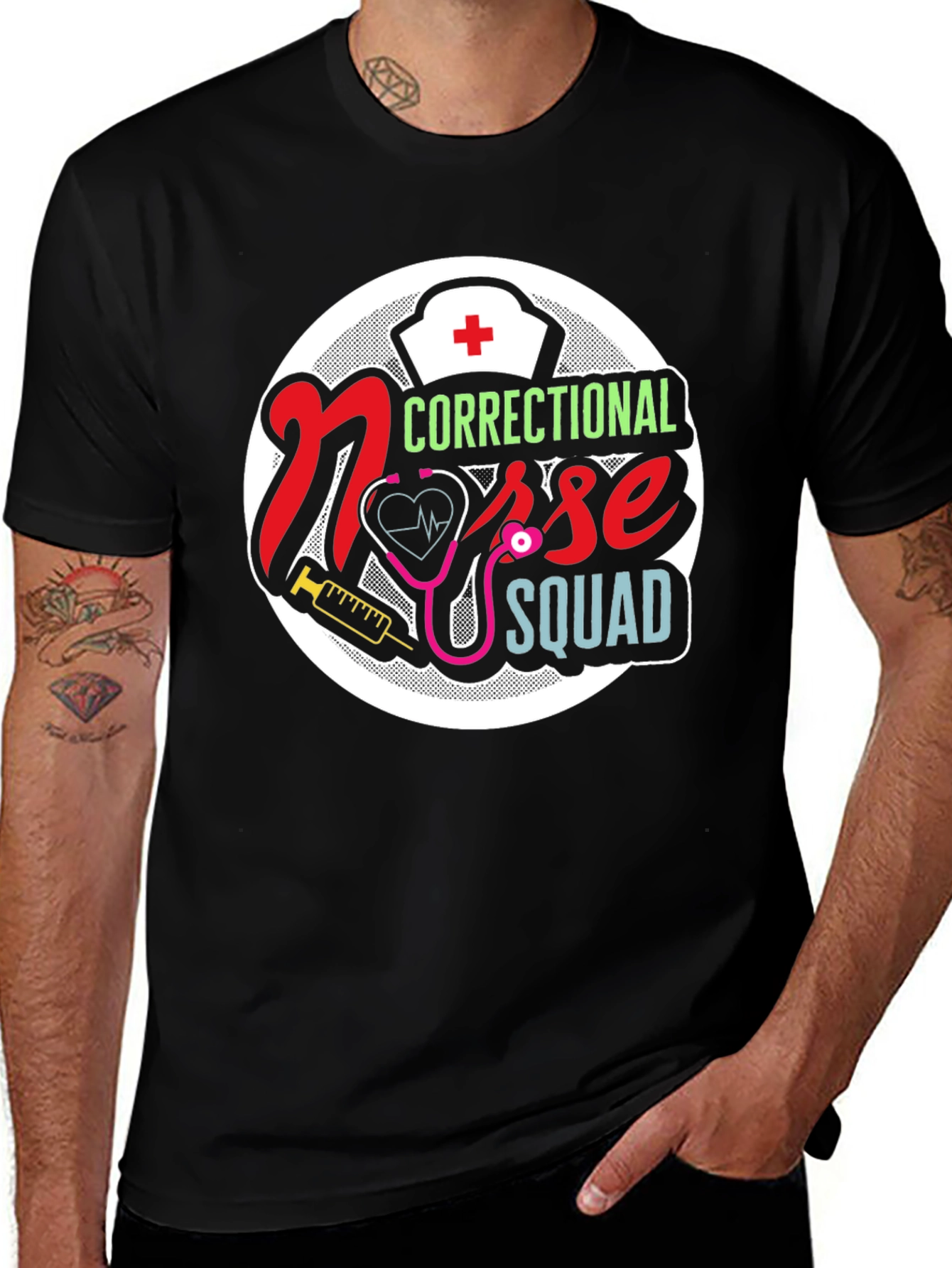 Variant 22 of Correctional Nurse Squad Graphic T-Shirt