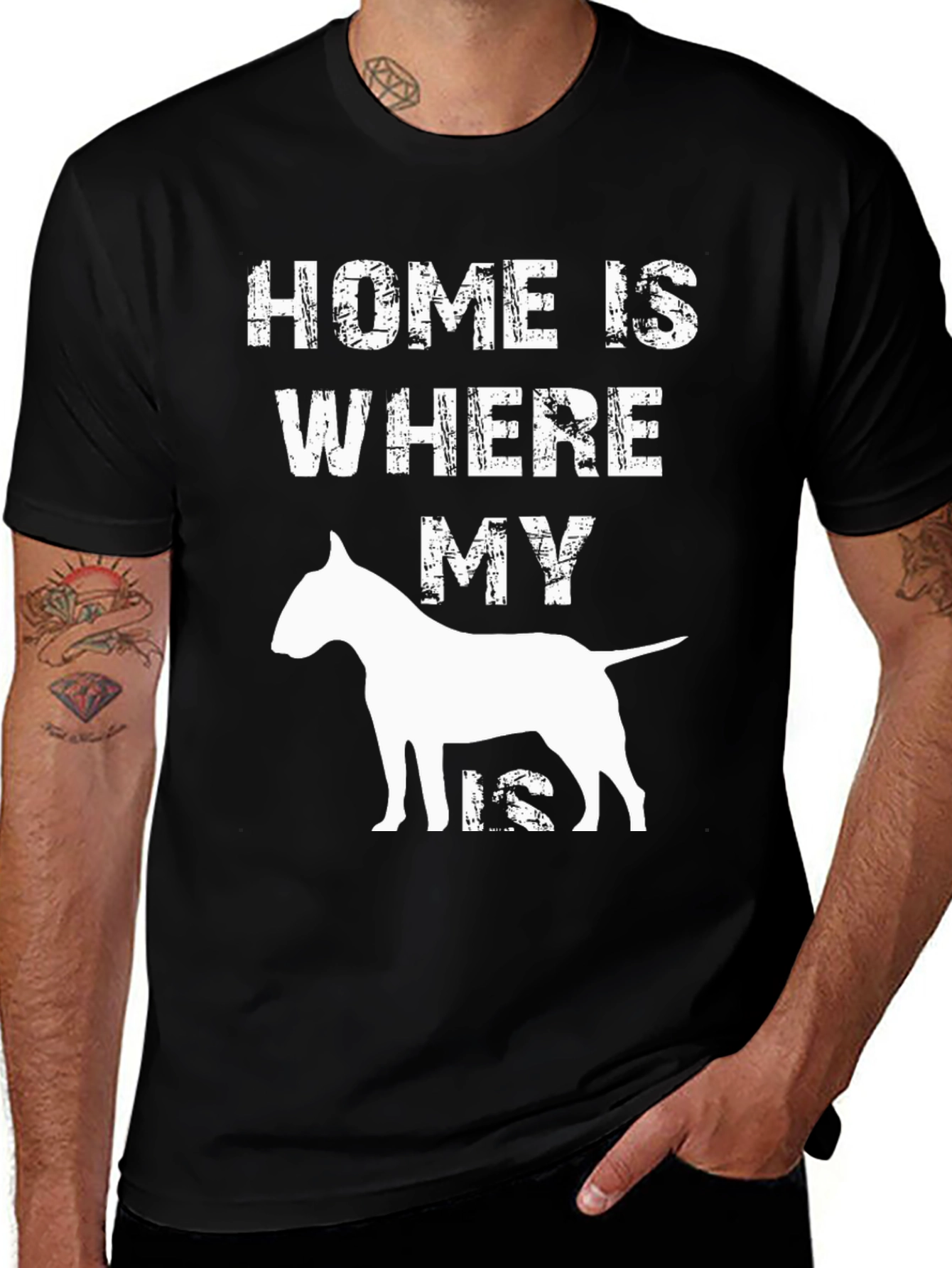Home is Where My Bull Terrier Is T-Shirt