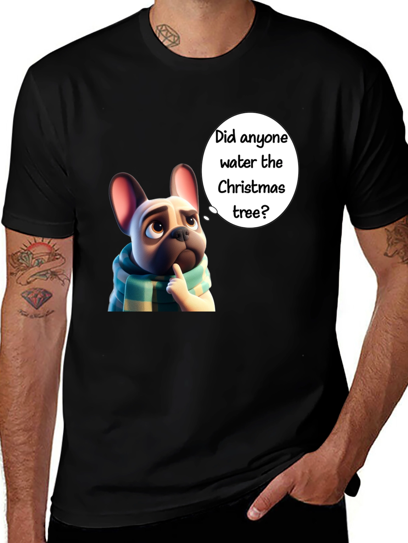 Variant 15 of Funny Christmas Dog T-Shirt